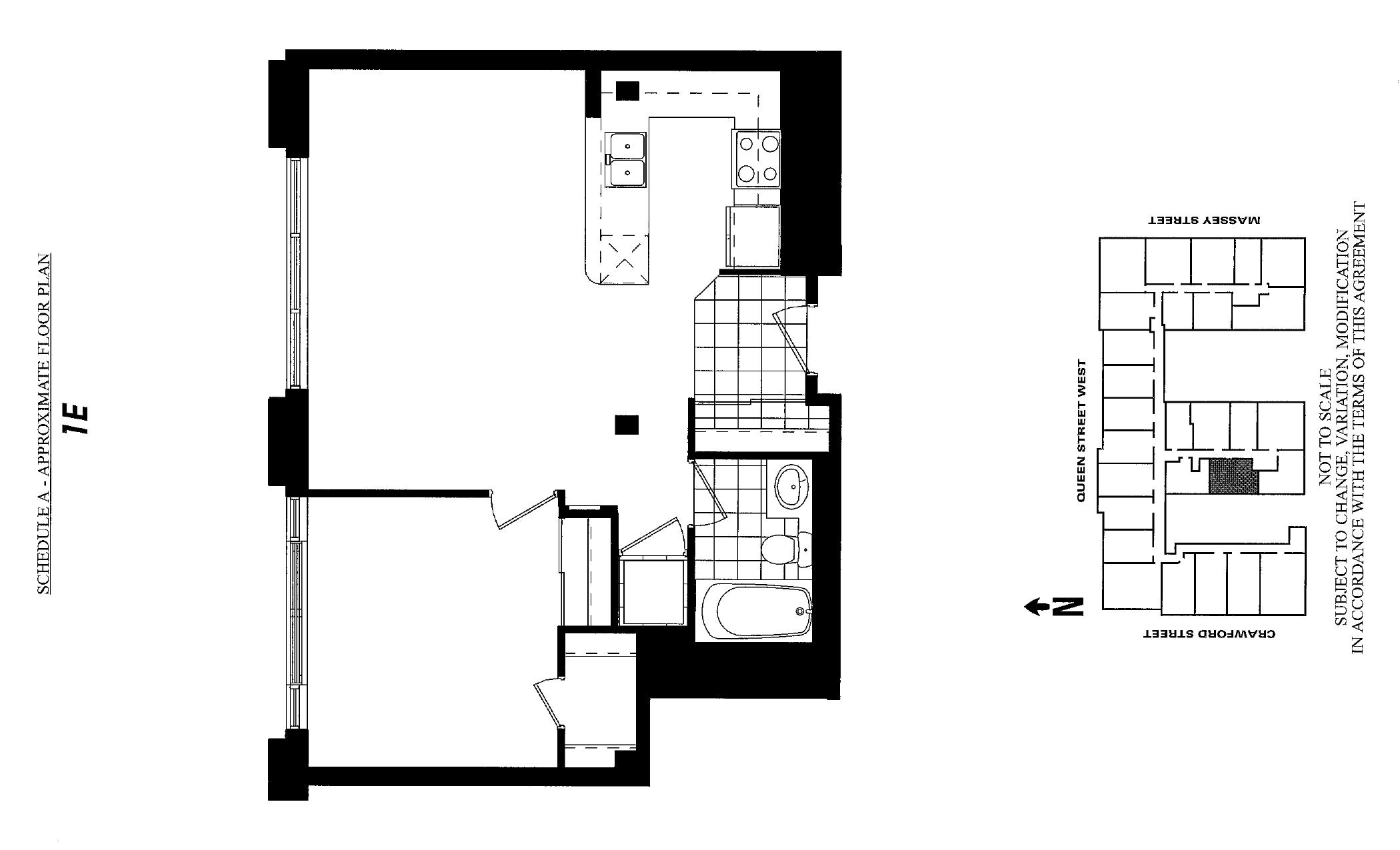 1E floor plan