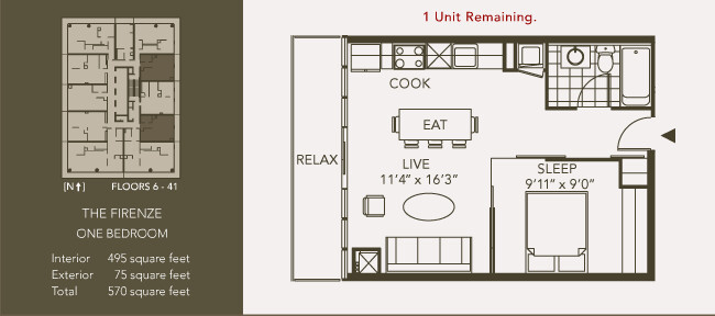 THE FIRENZE floor plan