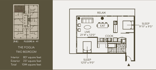 THE FOGLIA floor plan