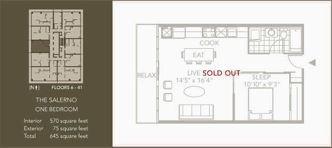 THE SALERNO floor plan