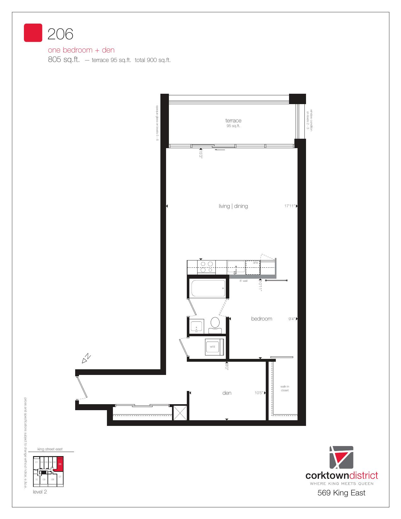 Suite 206 floor plan