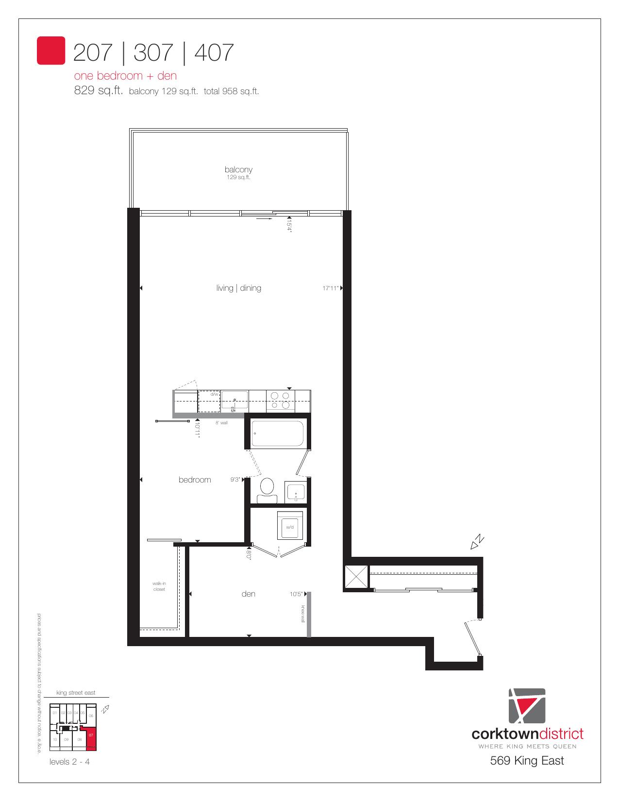 Suite 207/307/407 floor plan