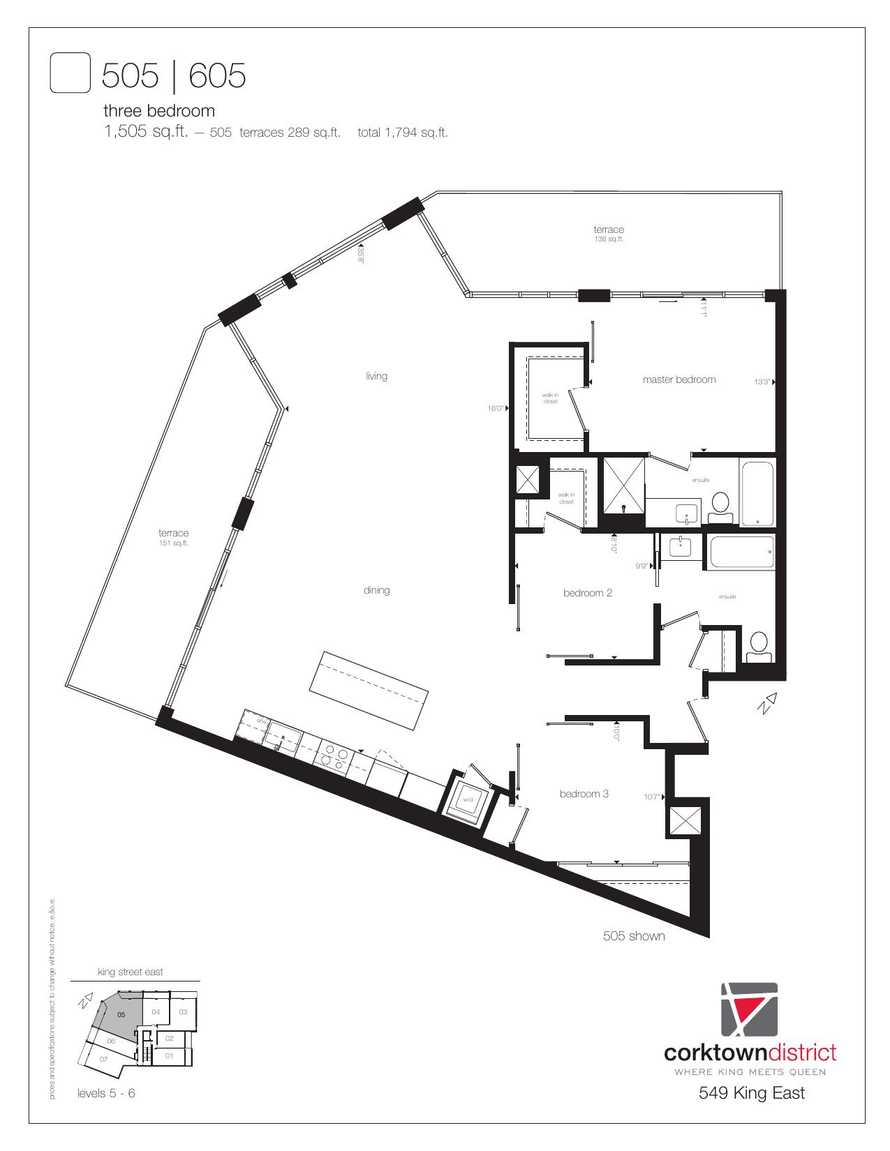 Suite 505/605 floor plan