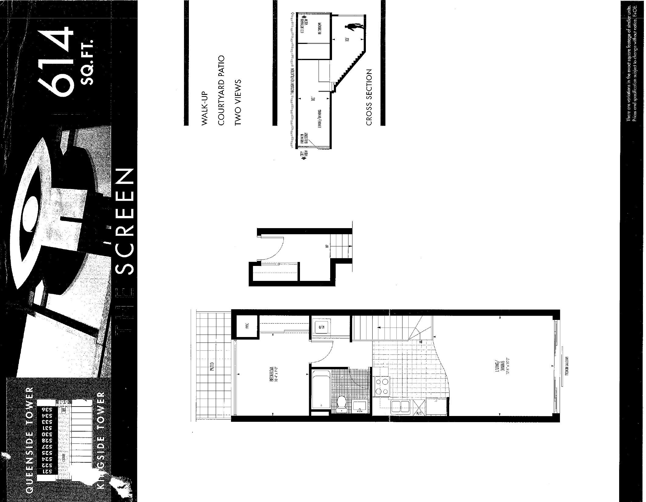 Screen floor plan