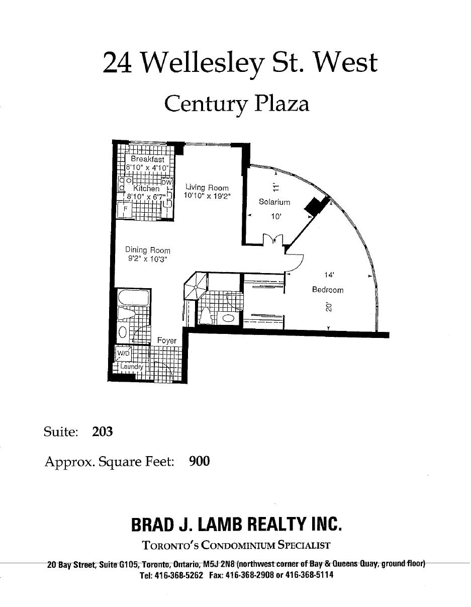 Suite 203 floor plan