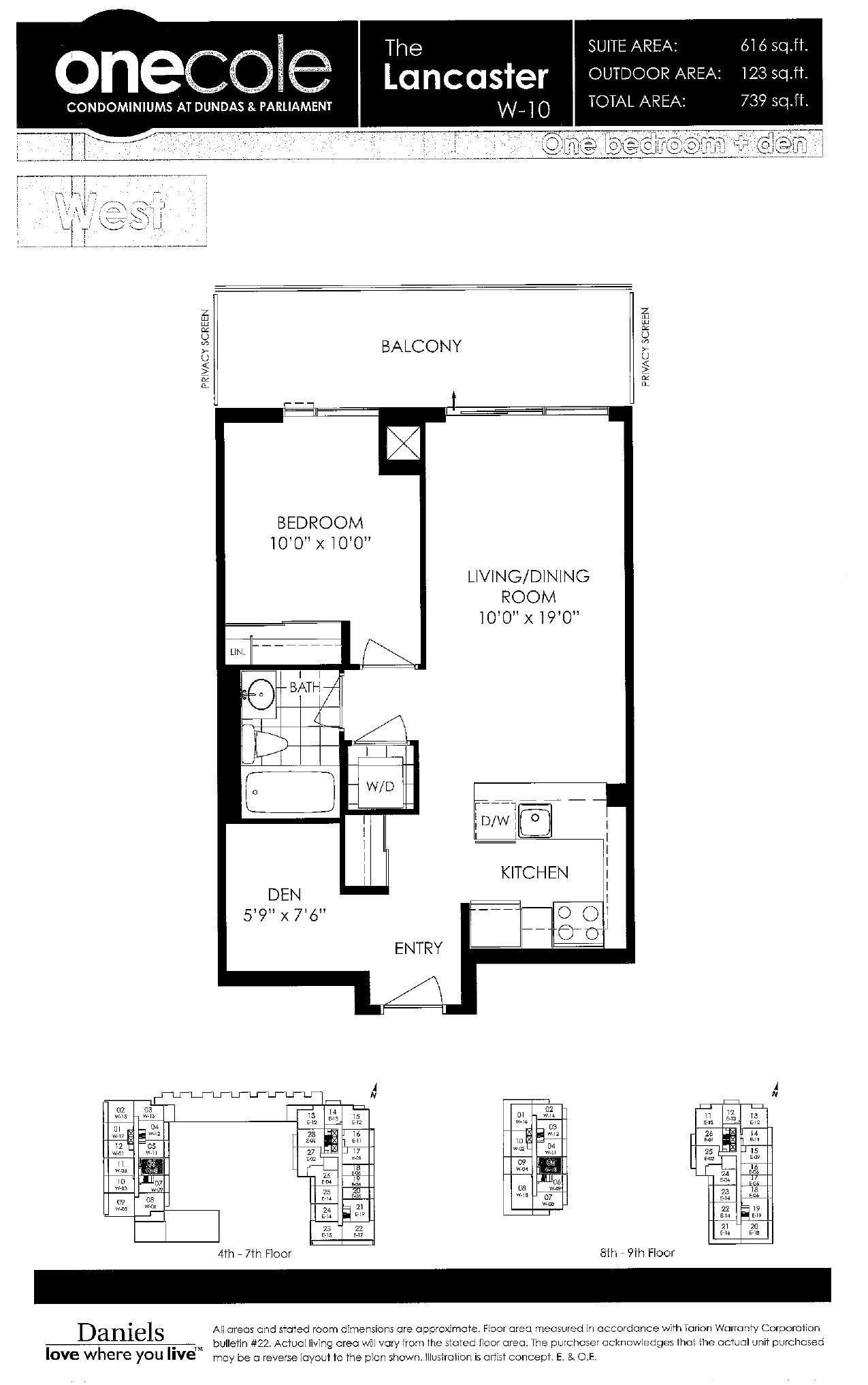 The Lancaster (W-10) floor plan