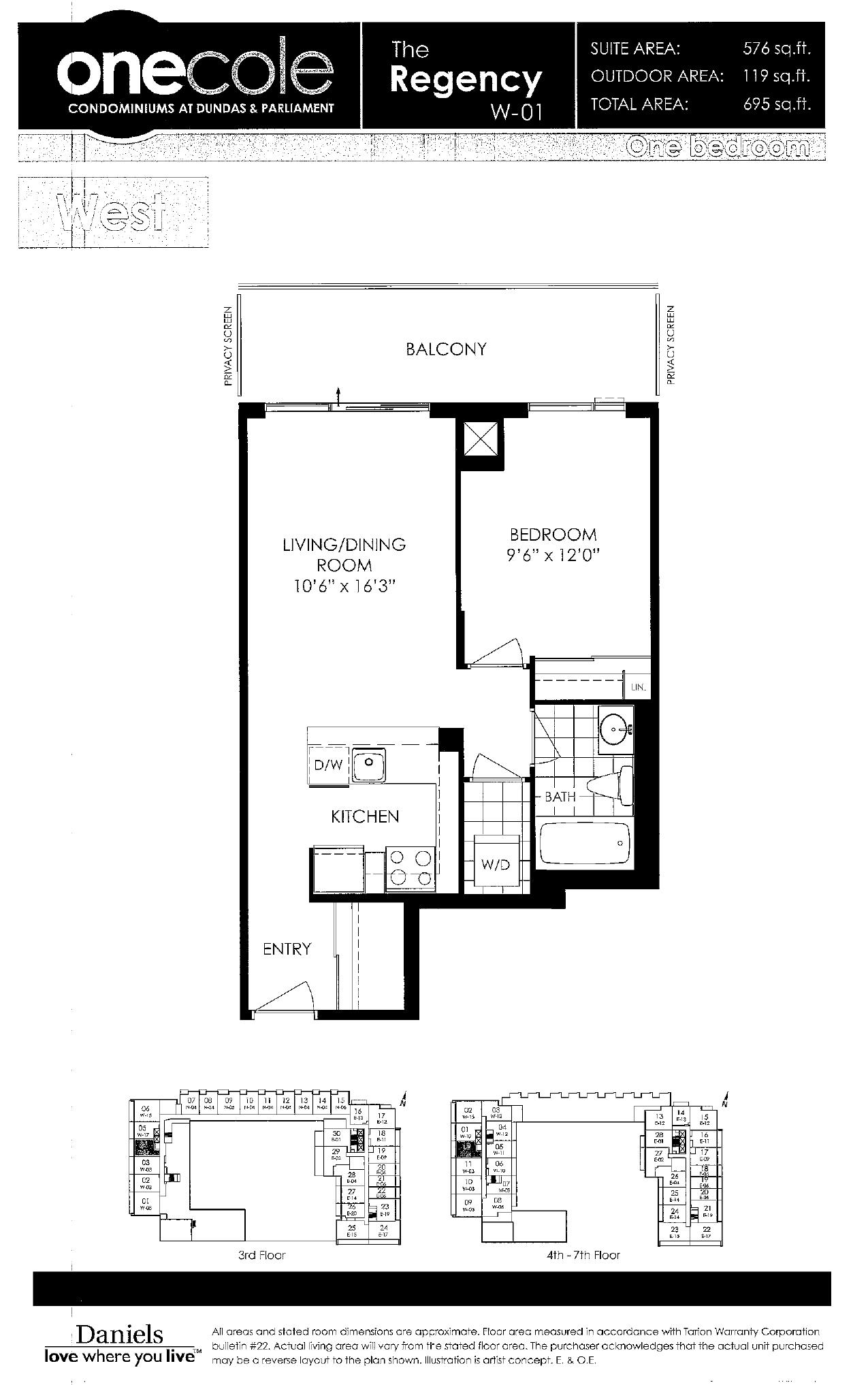 The Regency (W-01) floor plan