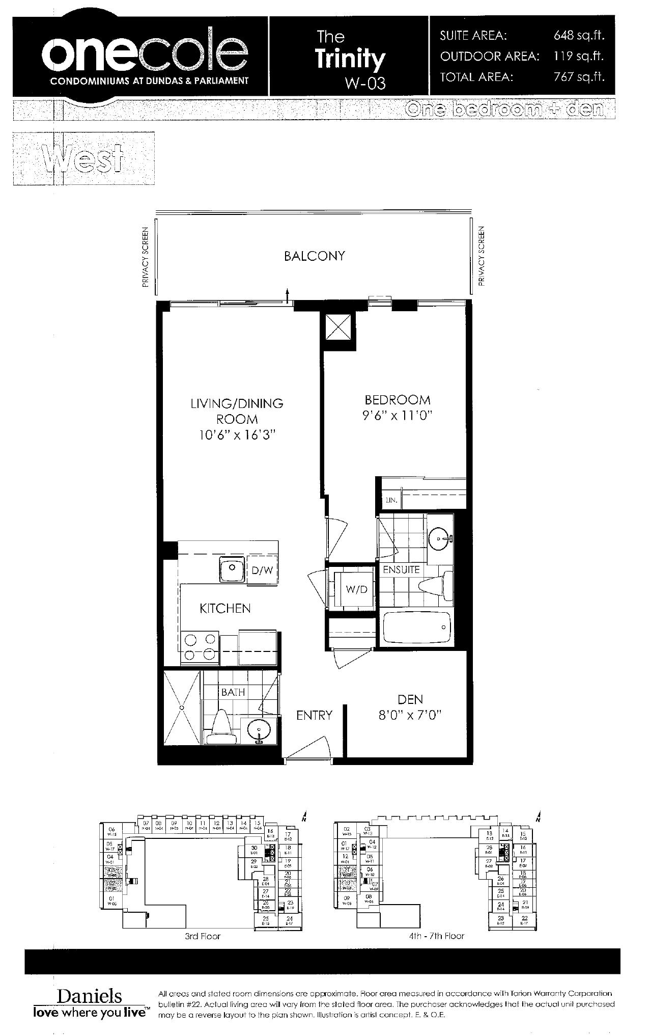 The Trinity (W-03) floor plan