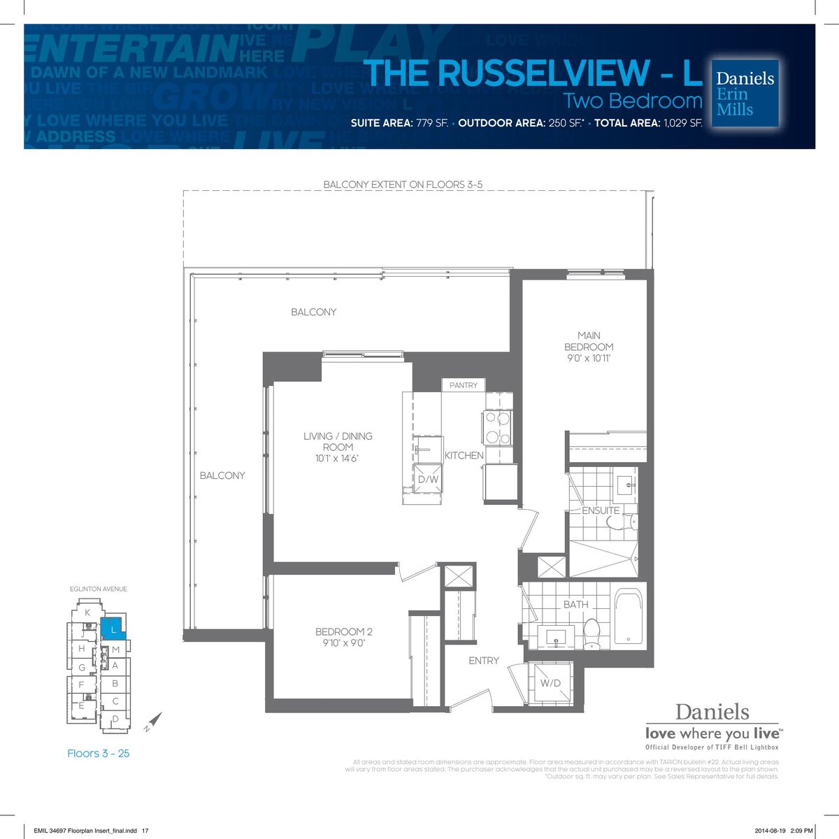 The Russelview - L floor plan