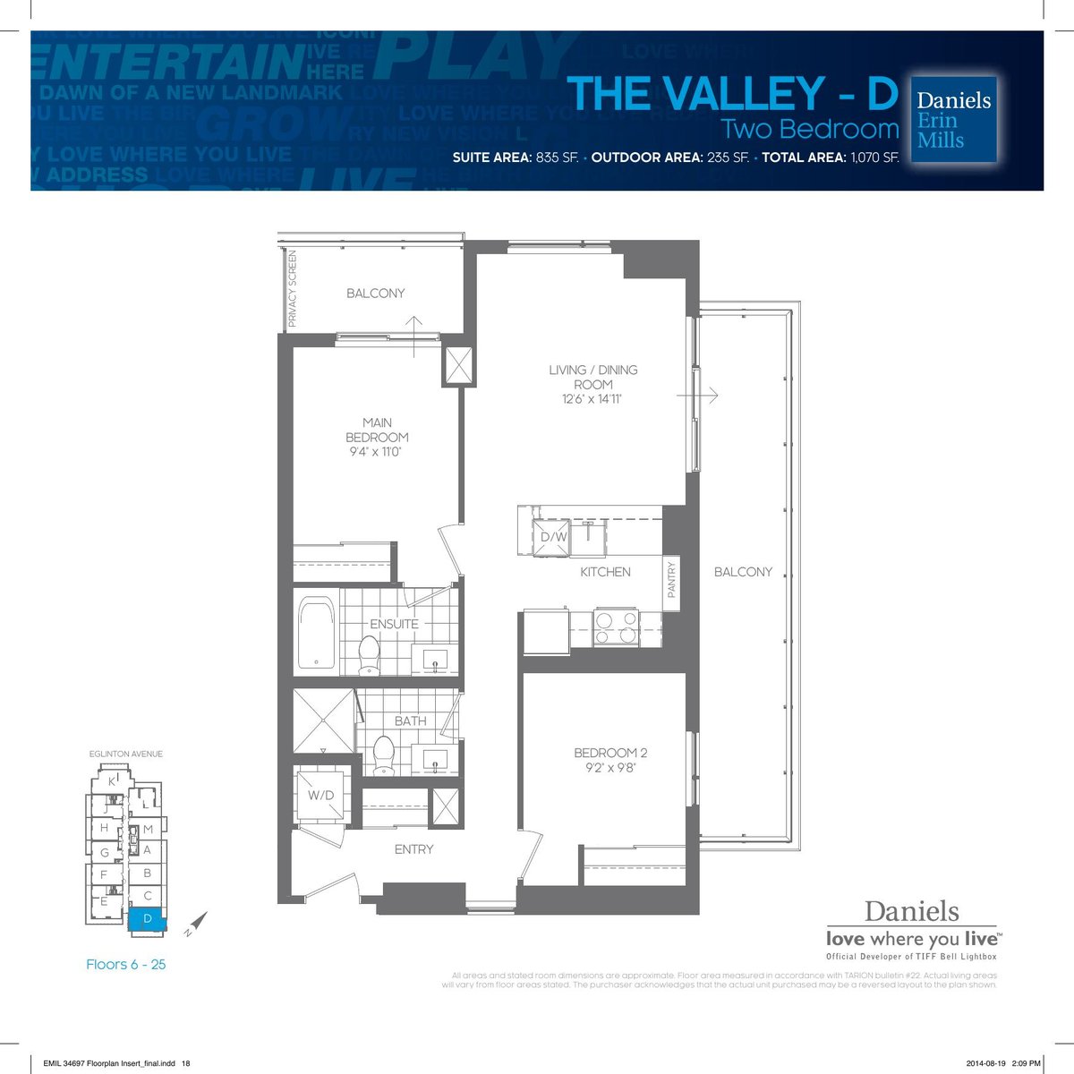 The Valley - D floor plan