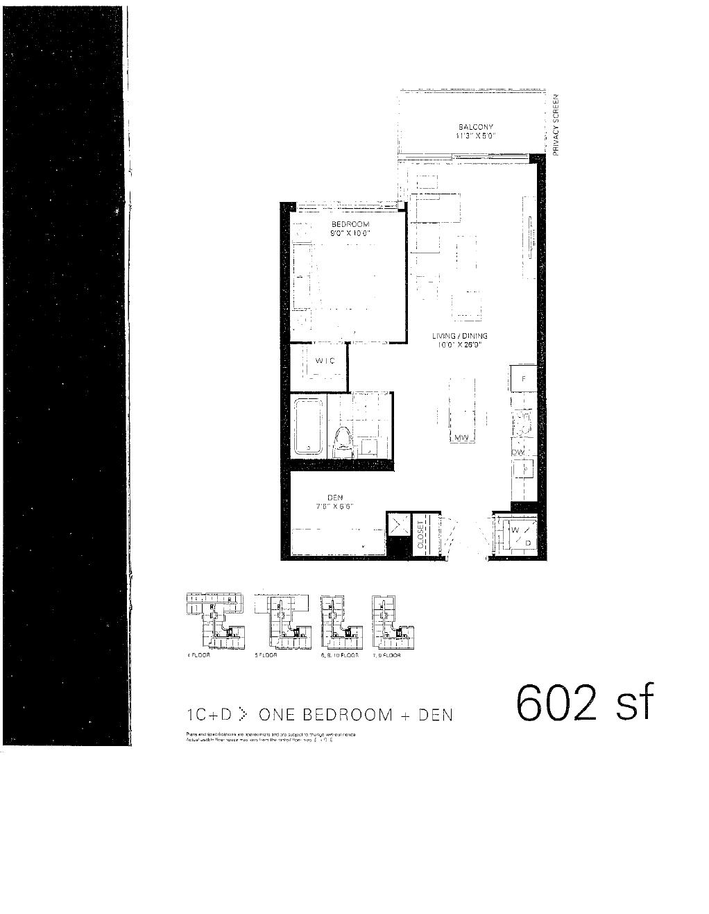 1C+D floor plan