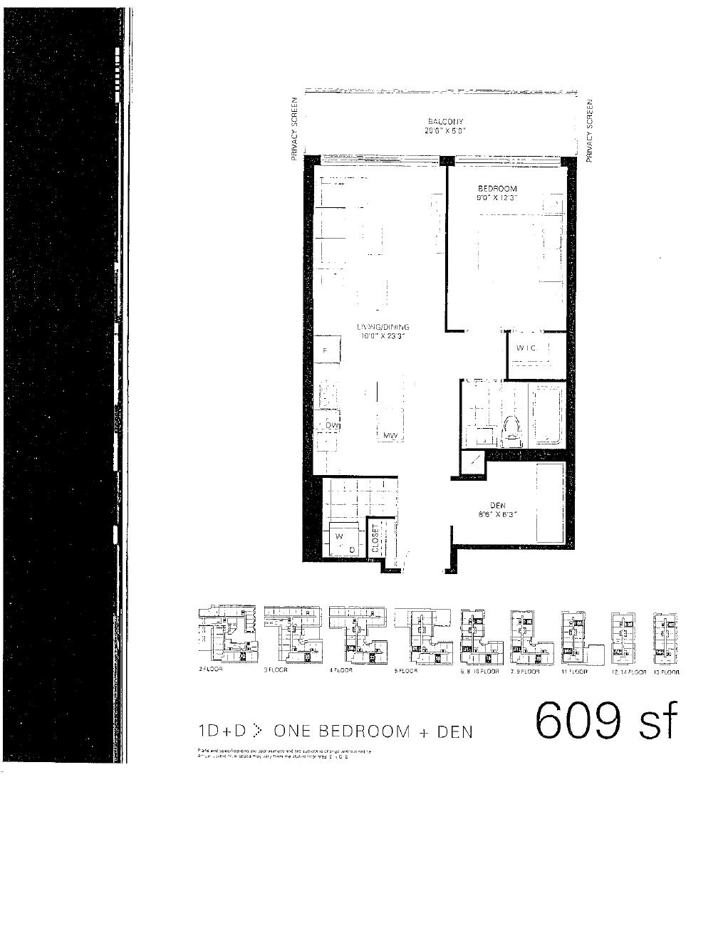 1D+D floor plan