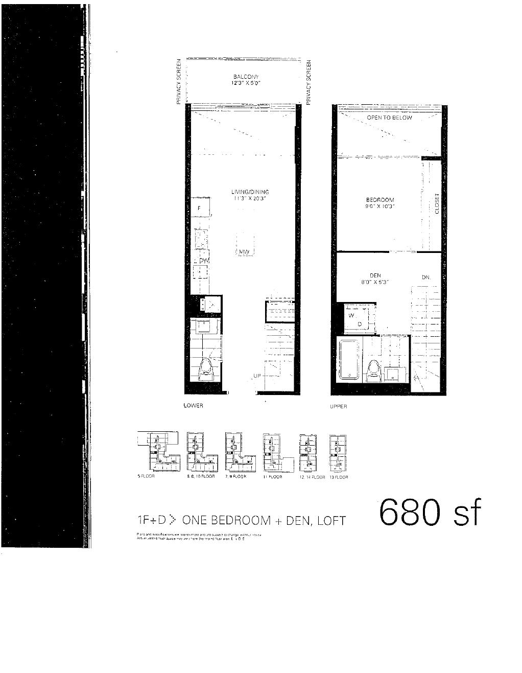 1F+D floor plan