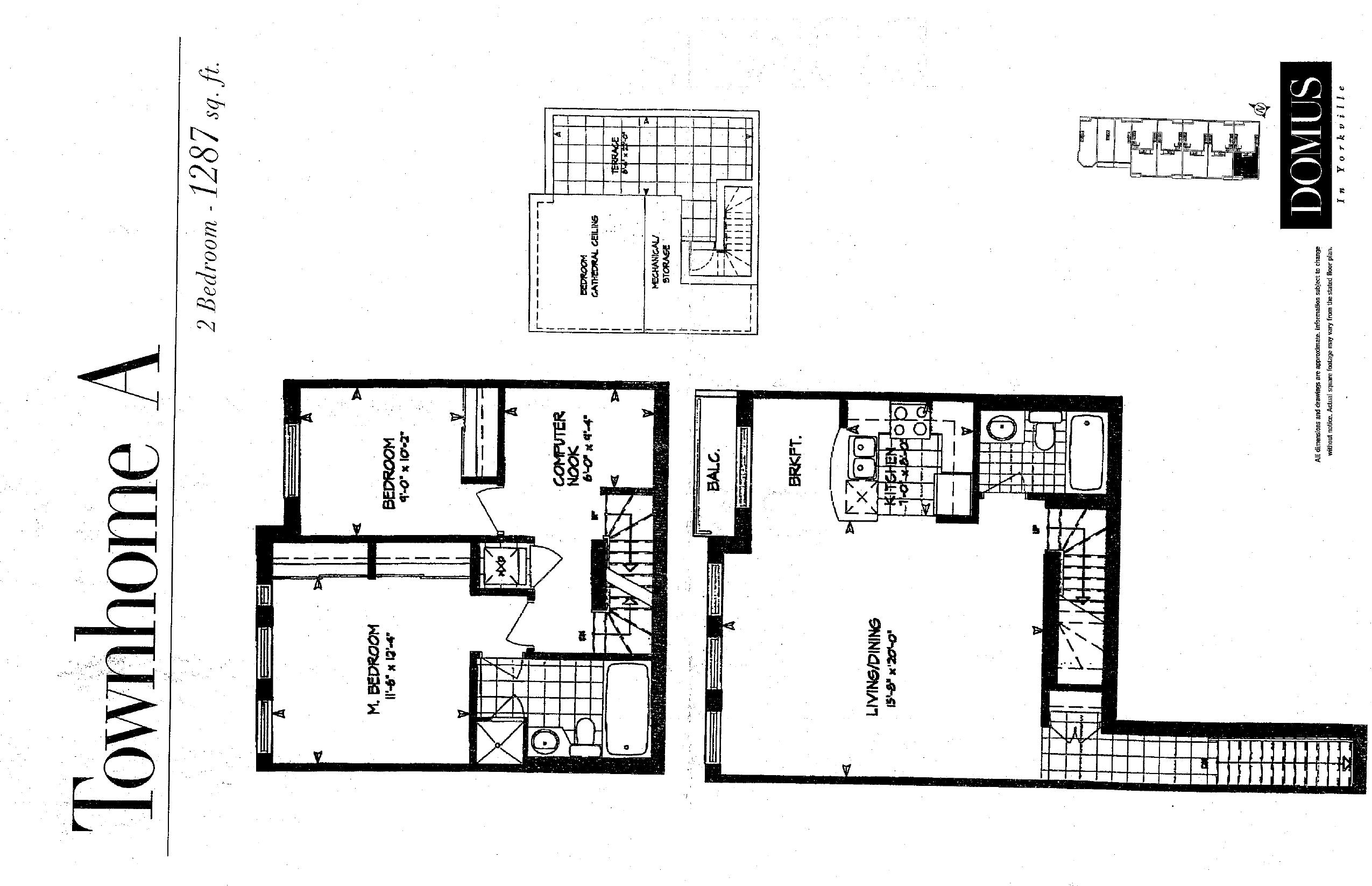 Townhome A floor plan