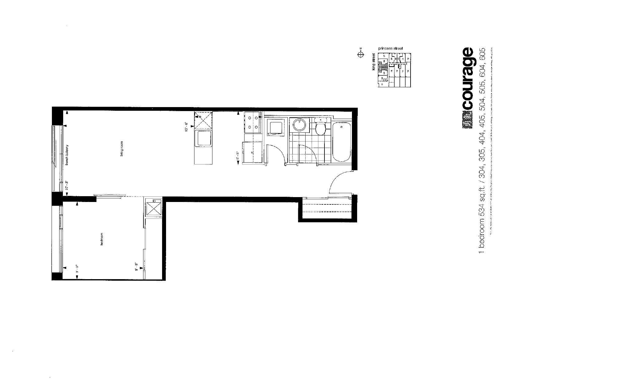 courage floor plan