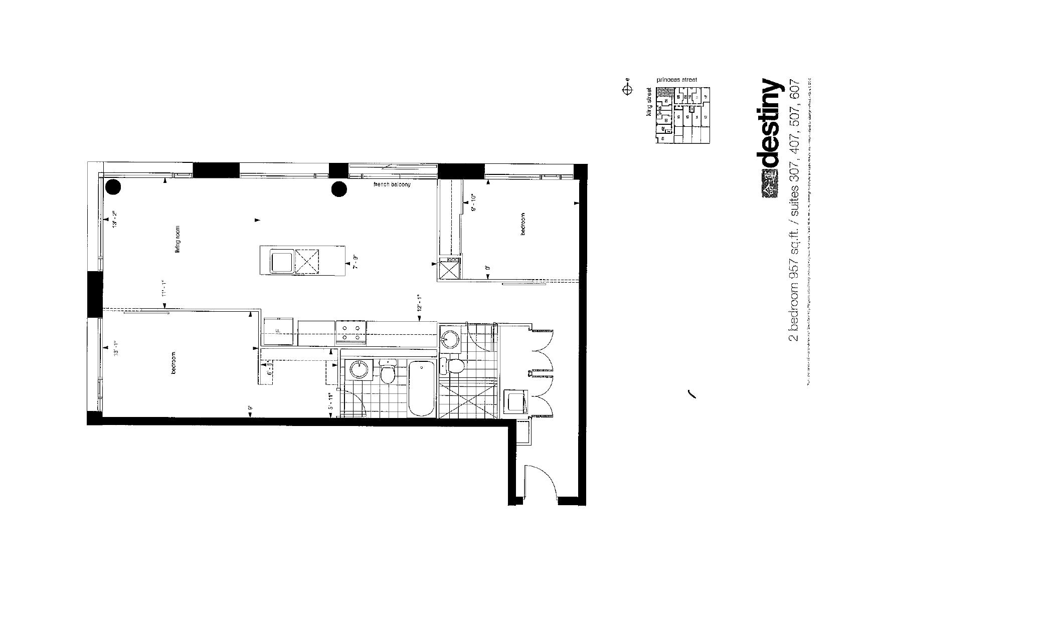 destiny floor plan