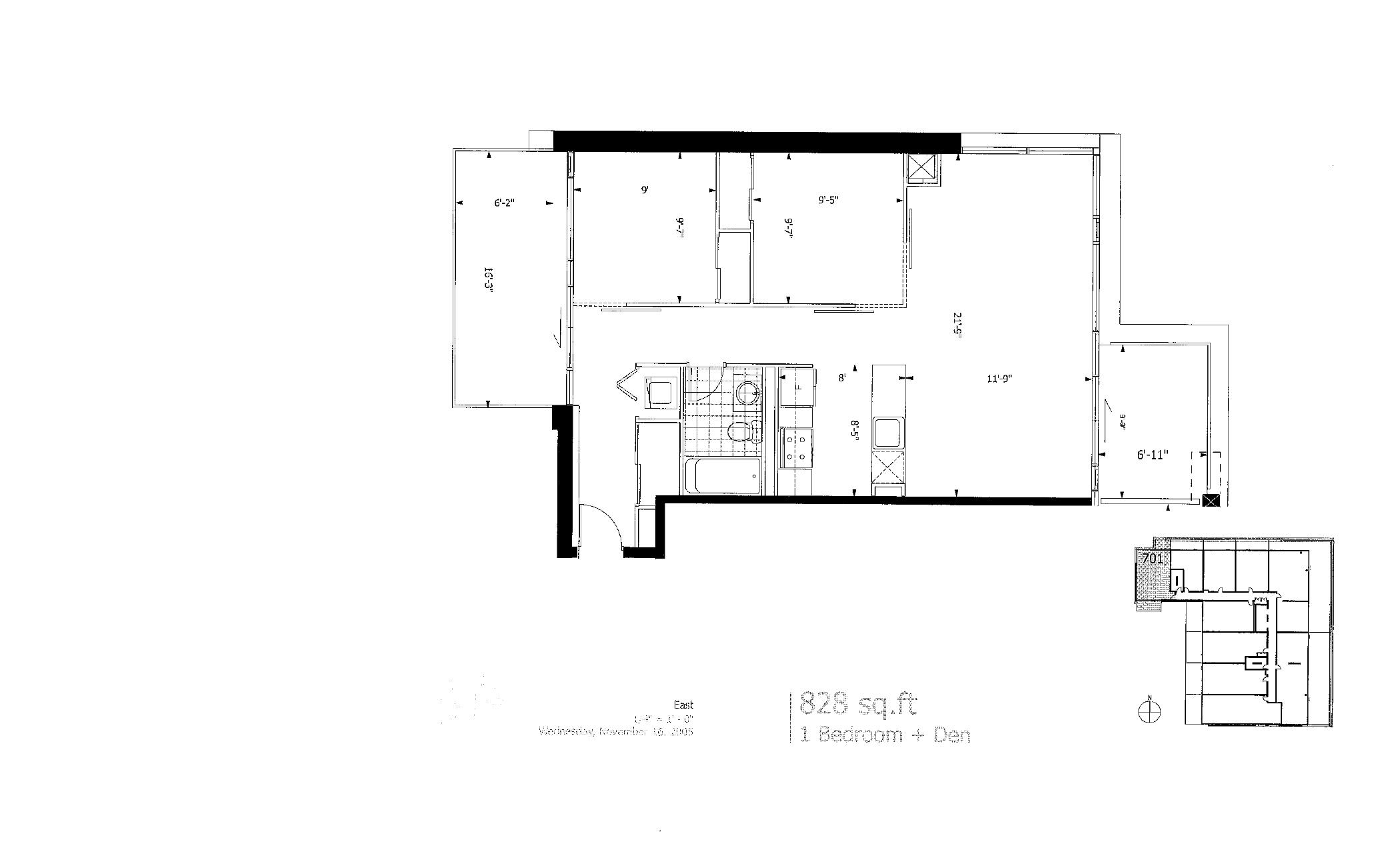 Suite 701 floor plan