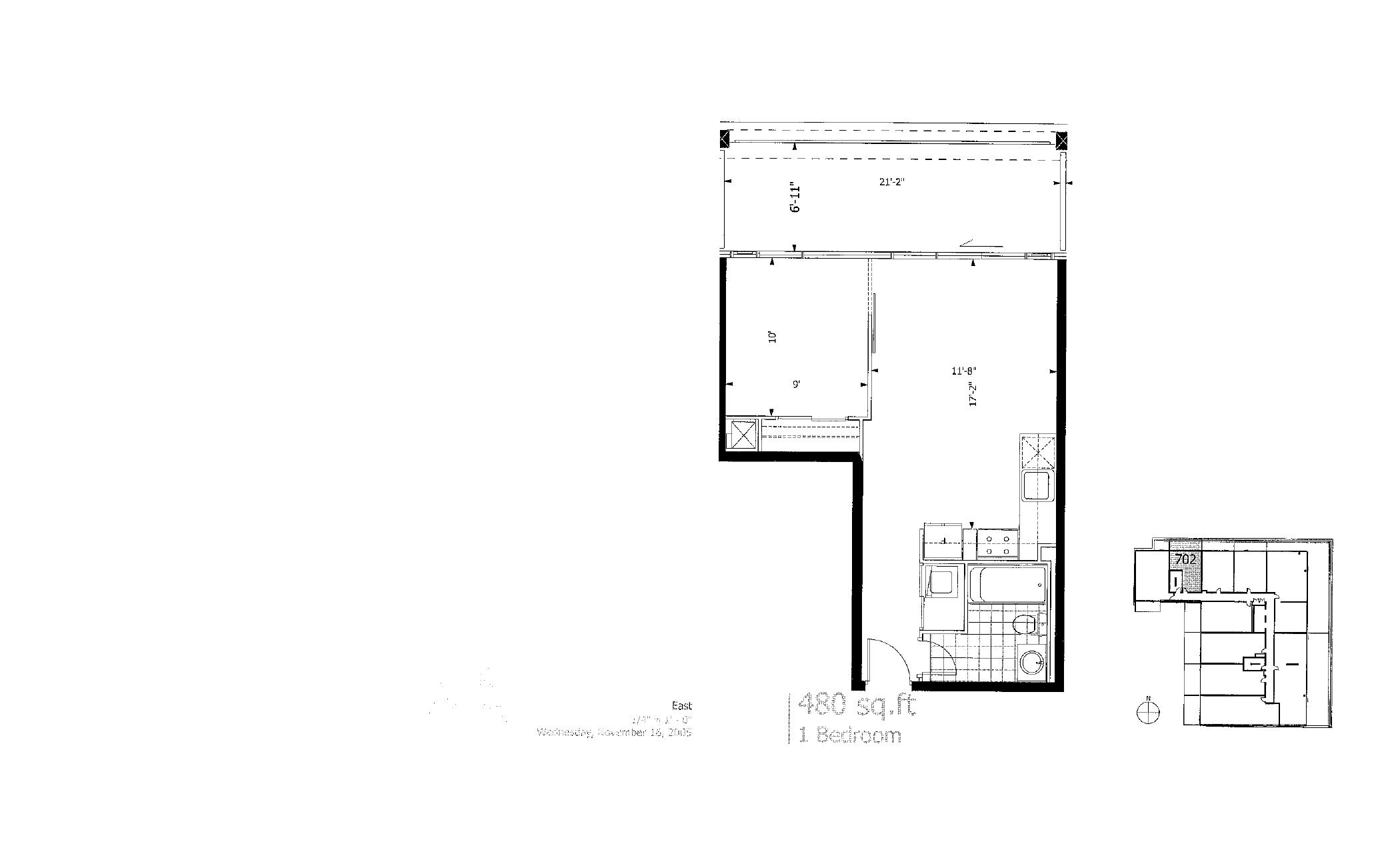 Suite 702 floor plan