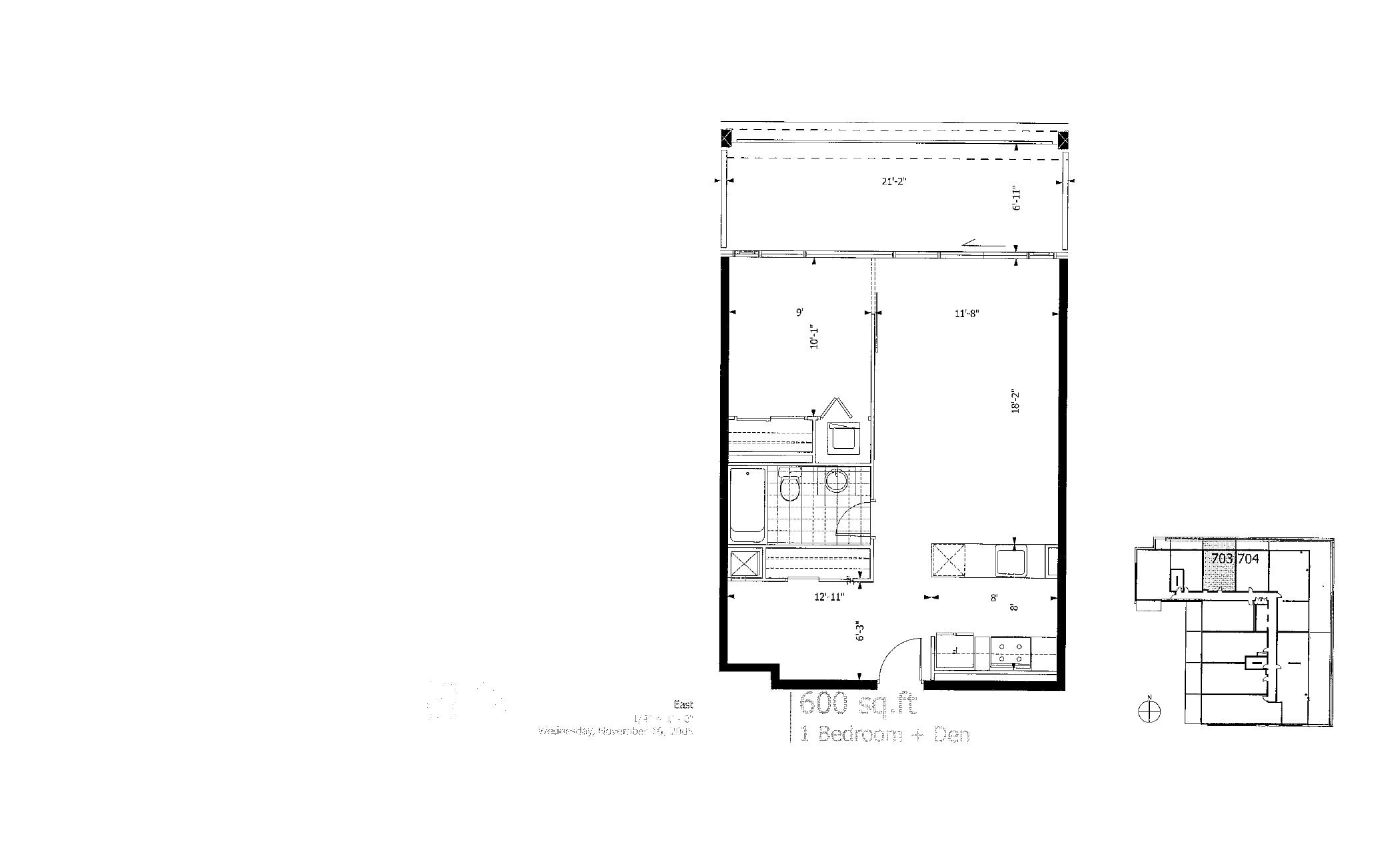 Suite 703 floor plan