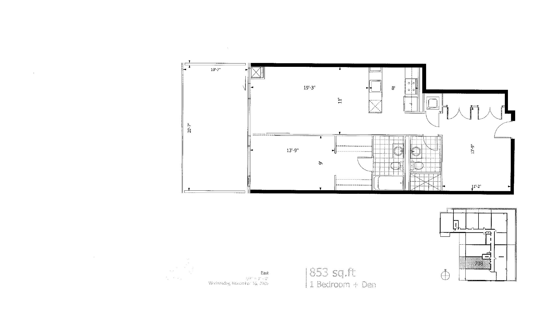Suite 708 floor plan