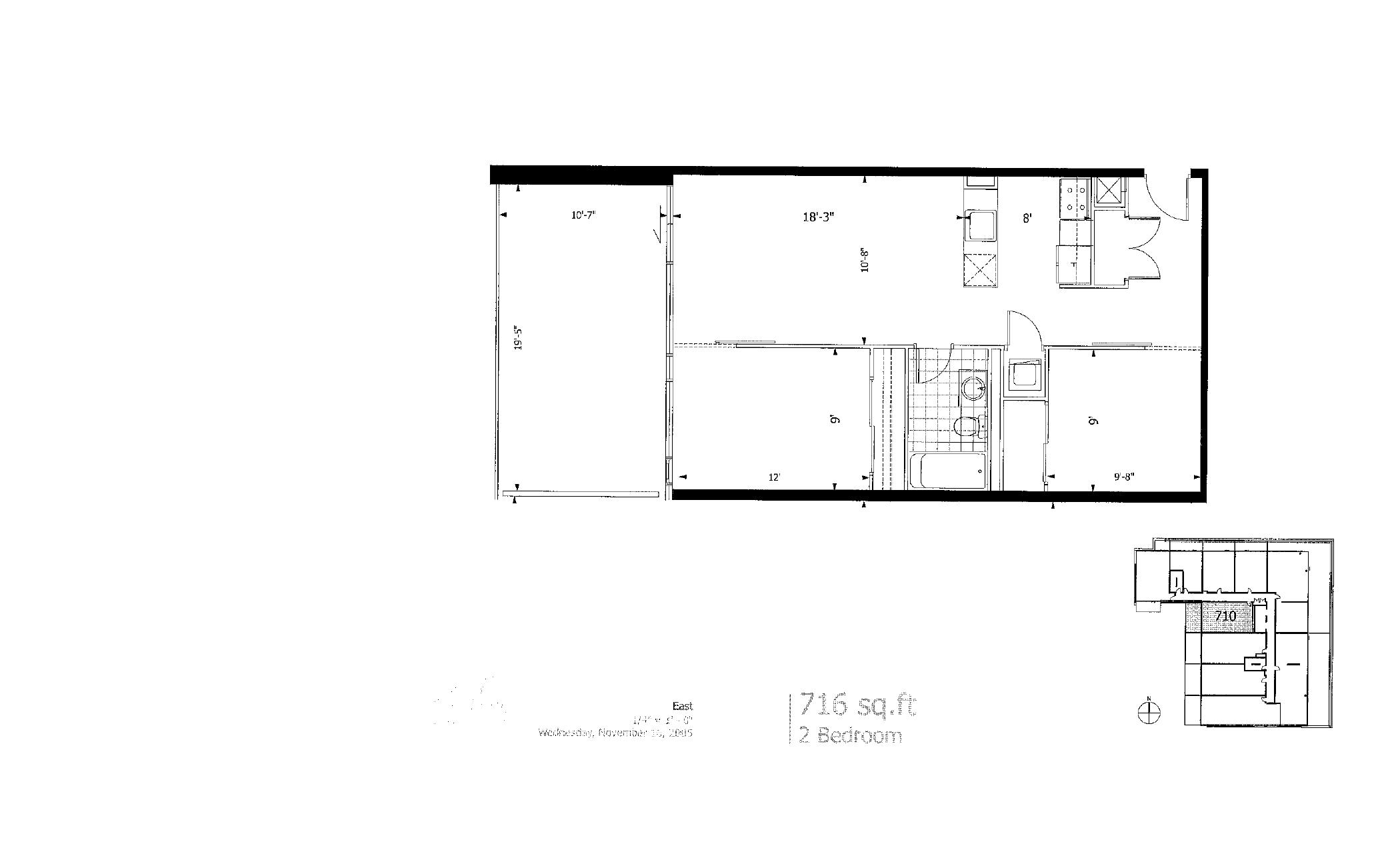 Suite 710 floor plan