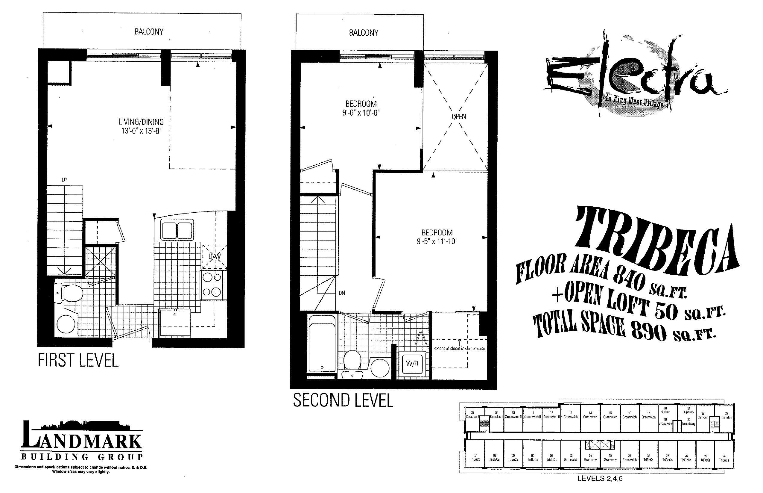 Tribeca floor plan