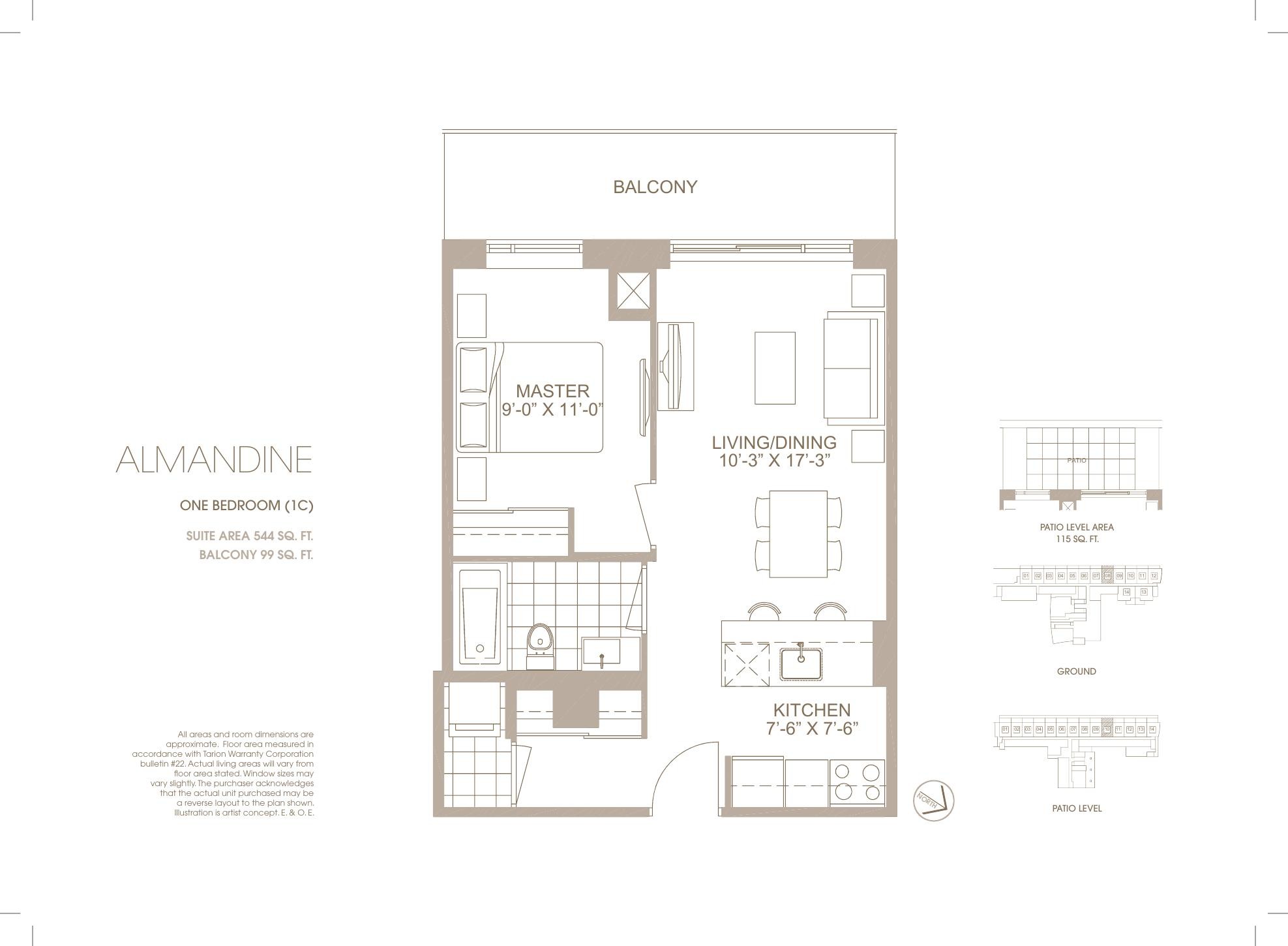 Almandine floor plan