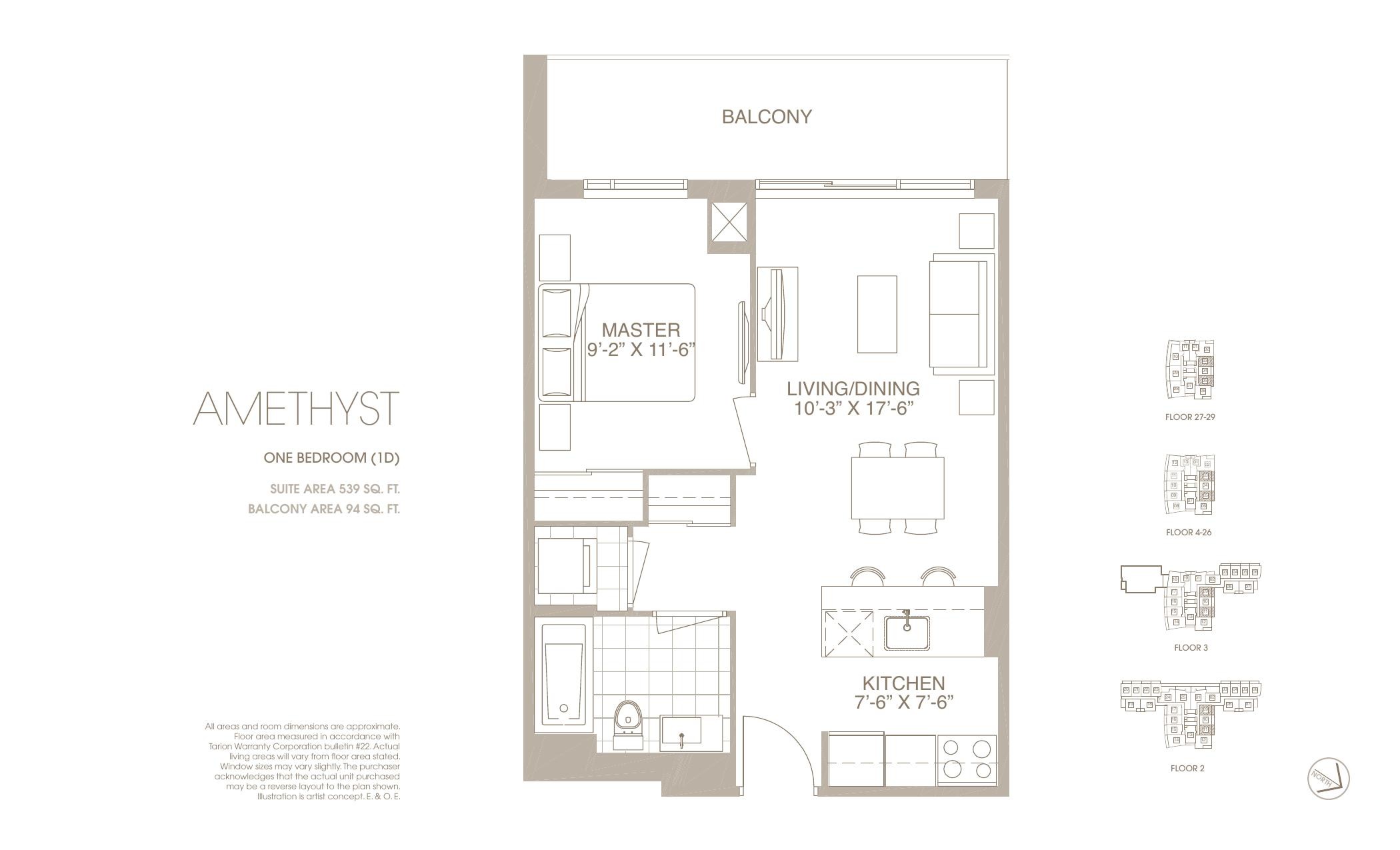 Amethyst floor plan