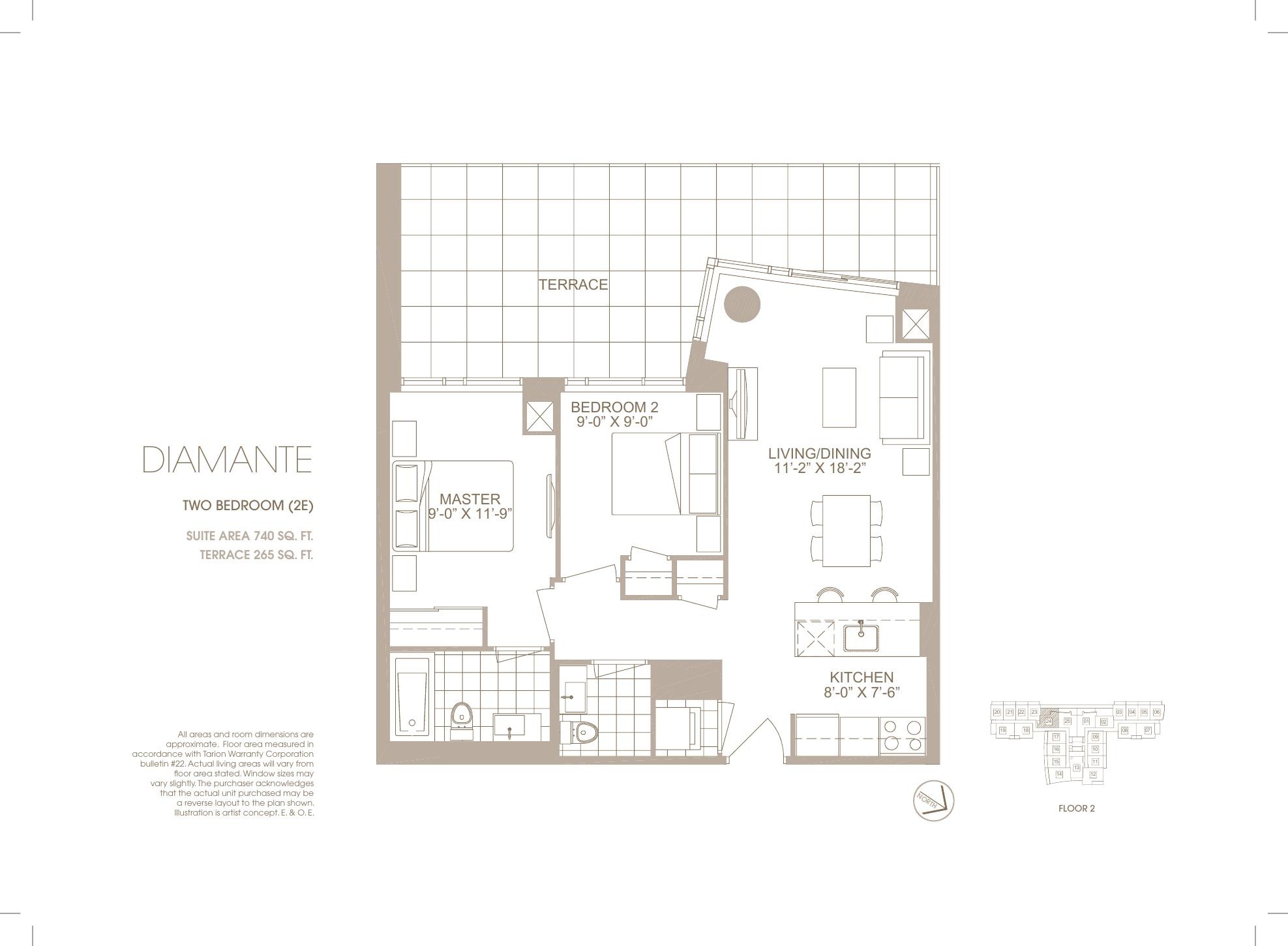 Diamante floor plan