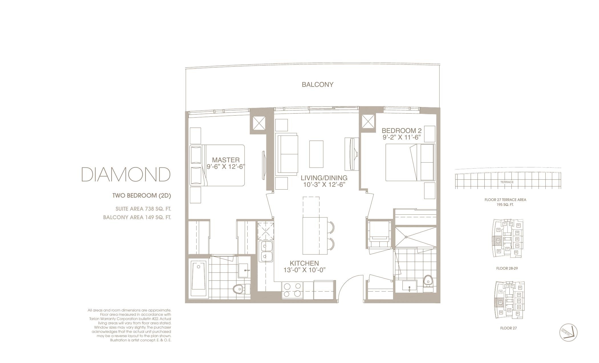Diamond floor plan