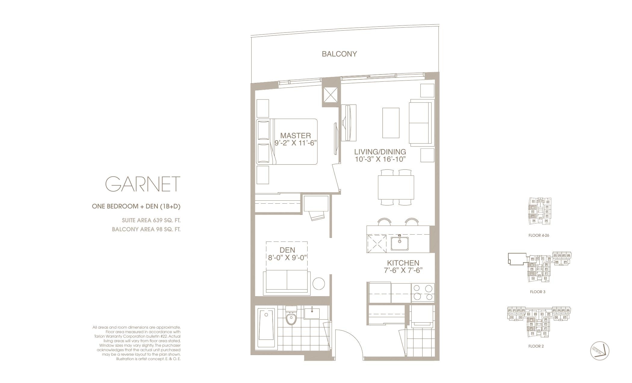 Garnet floor plan
