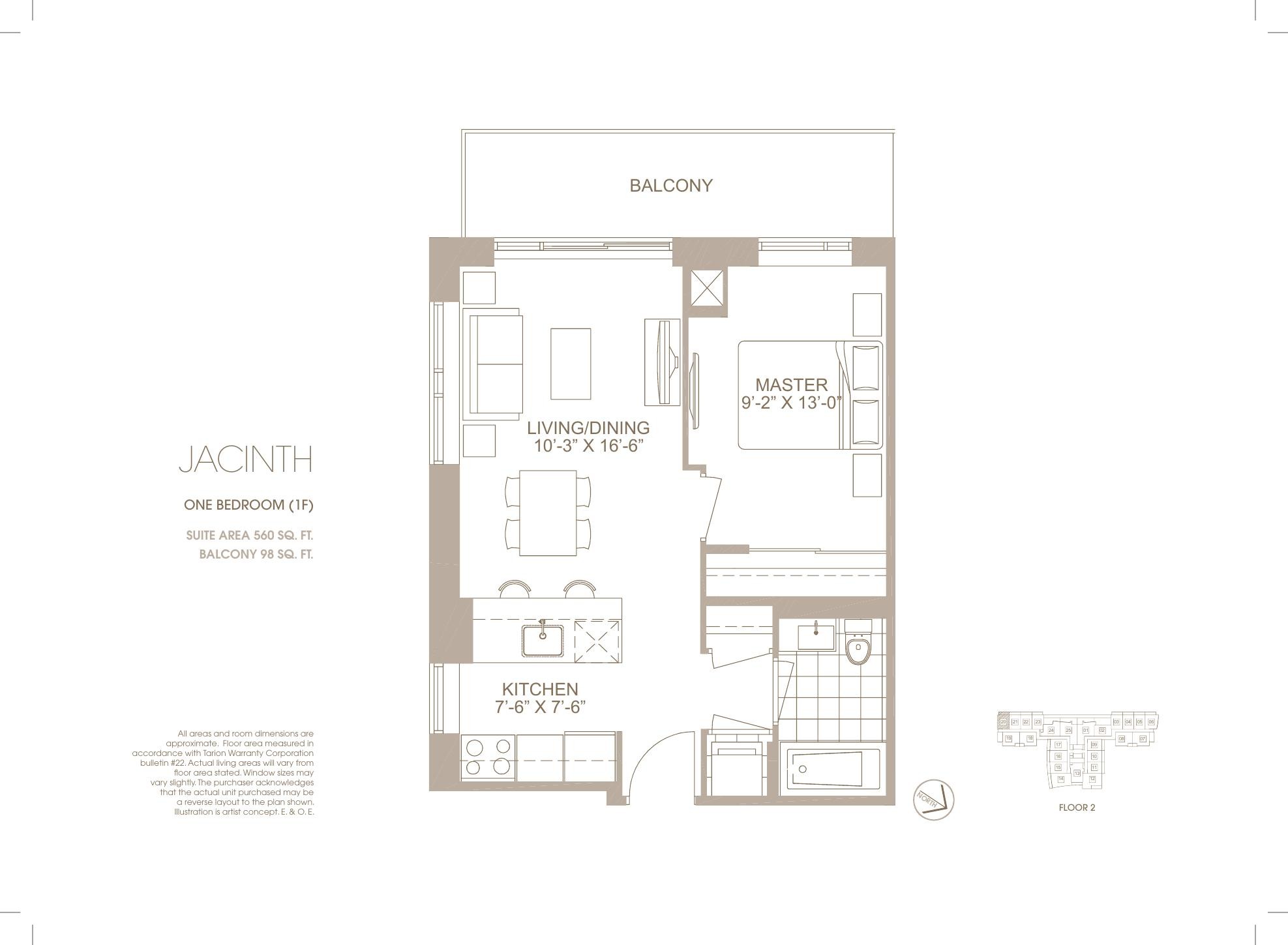 Jacinth floor plan