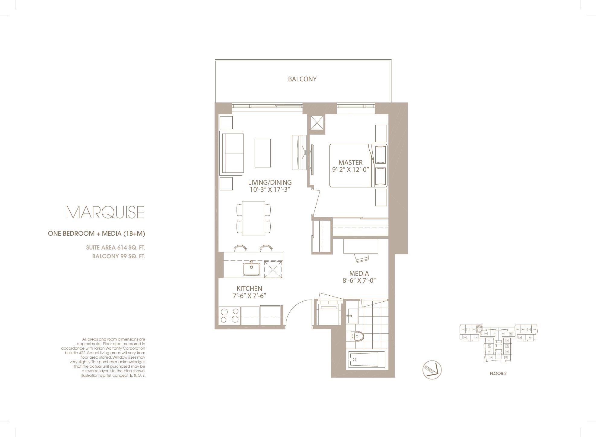 Marquise floor plan
