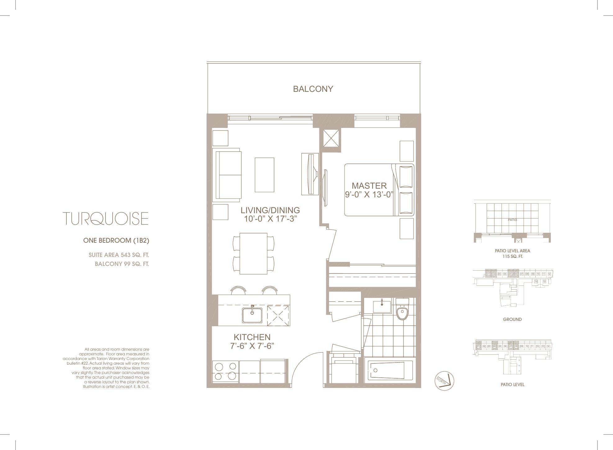 Turquoise floor plan