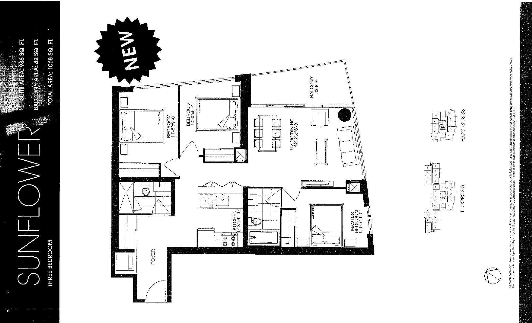 Sunflower floor plan