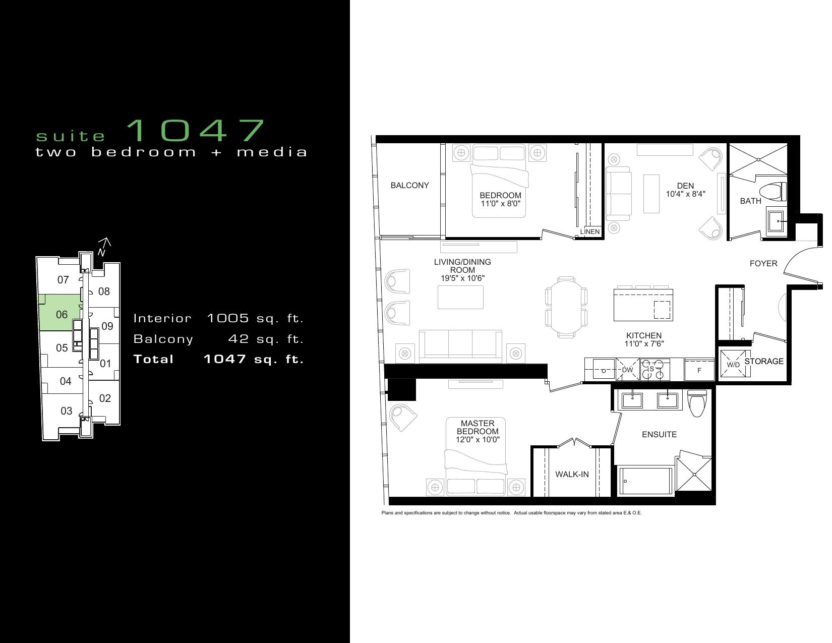 Suite 1047 floor plan