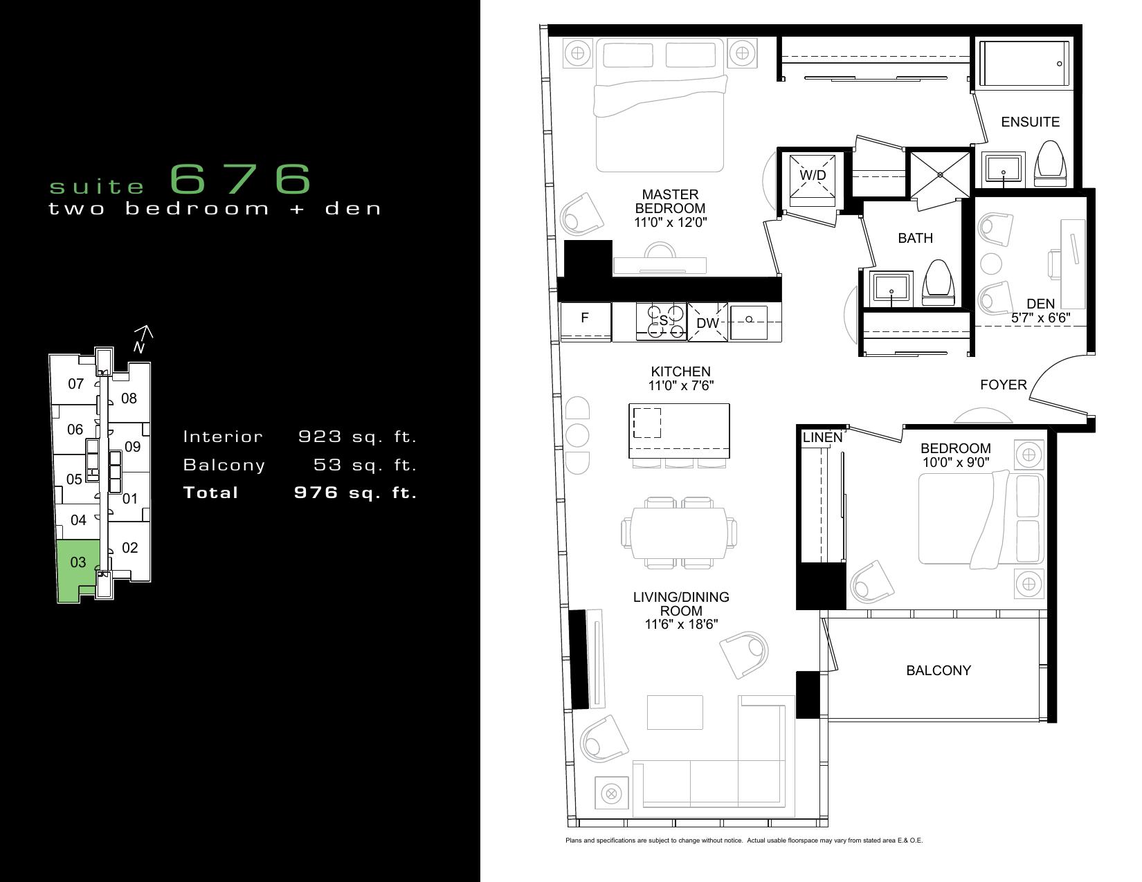 Suite 676 floor plan