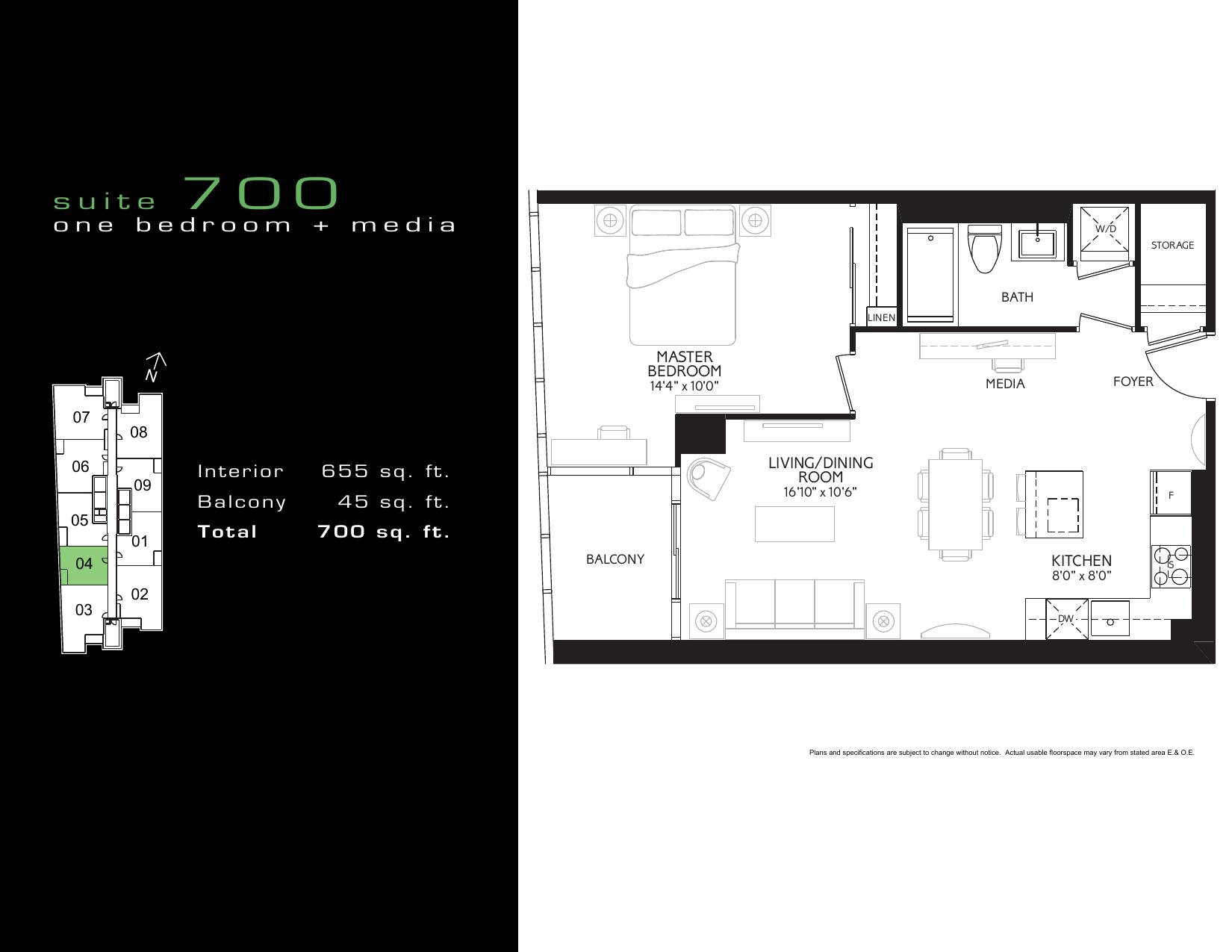 Suite 700 floor plan