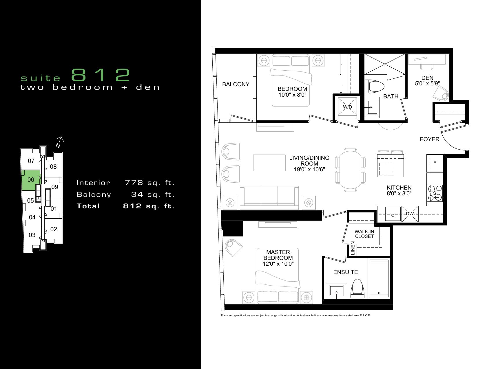 Suite 812 floor plan