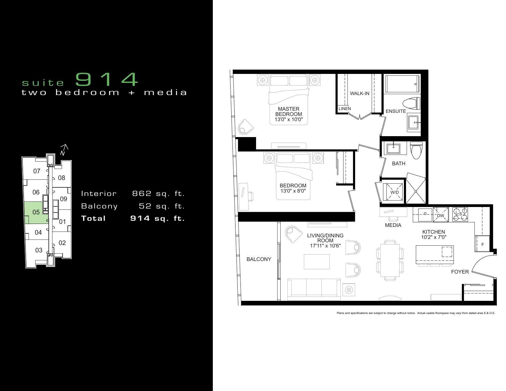 Suite 914 floor plan