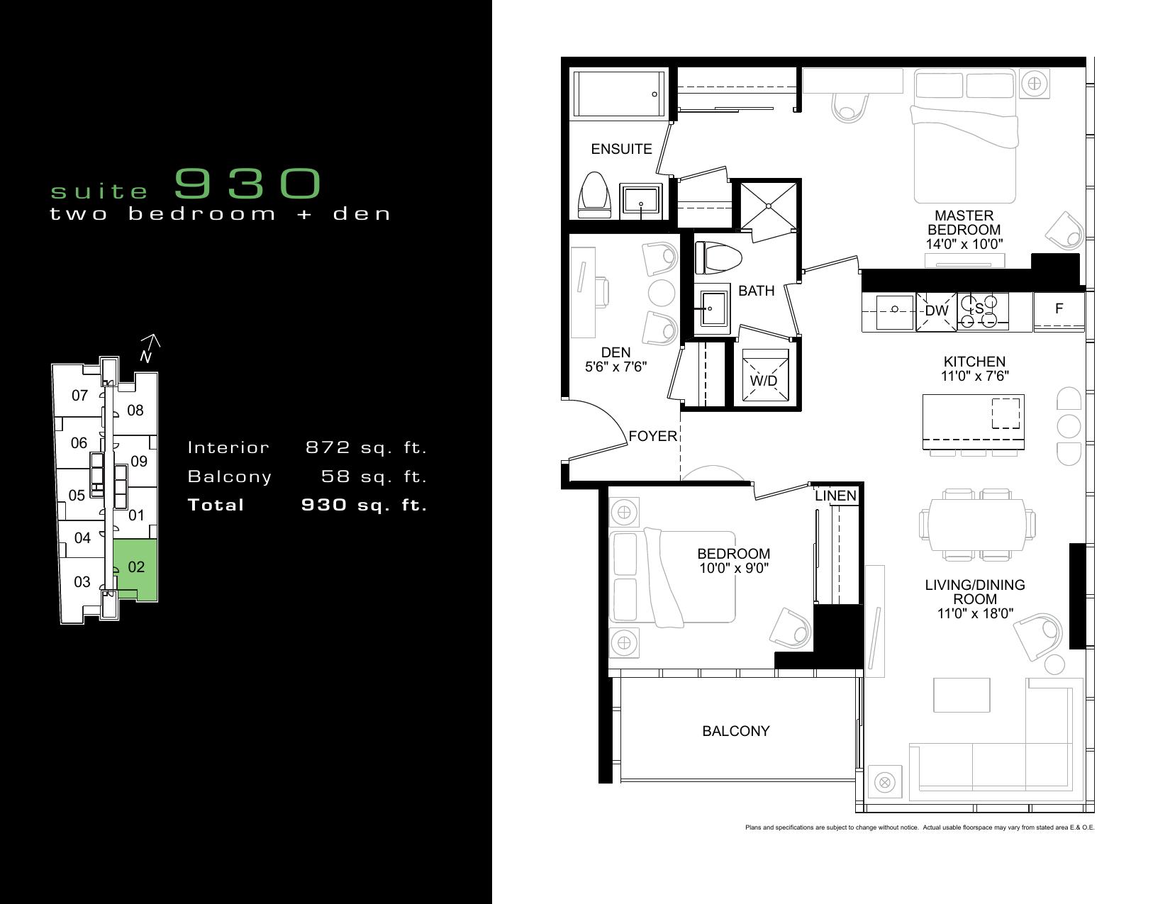 Suite 930 floor plan