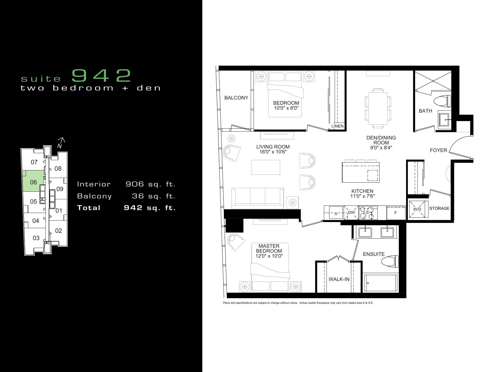 Suite 942 floor plan