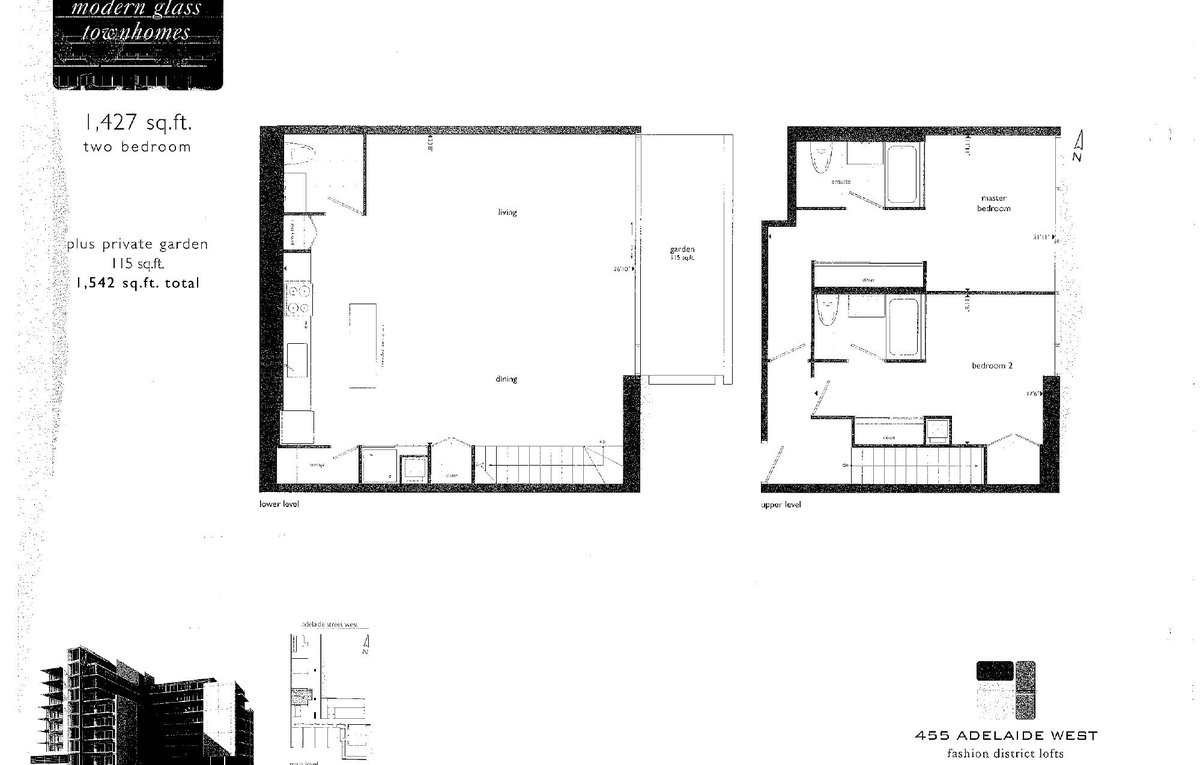Modern Glass Townhome A floor plan