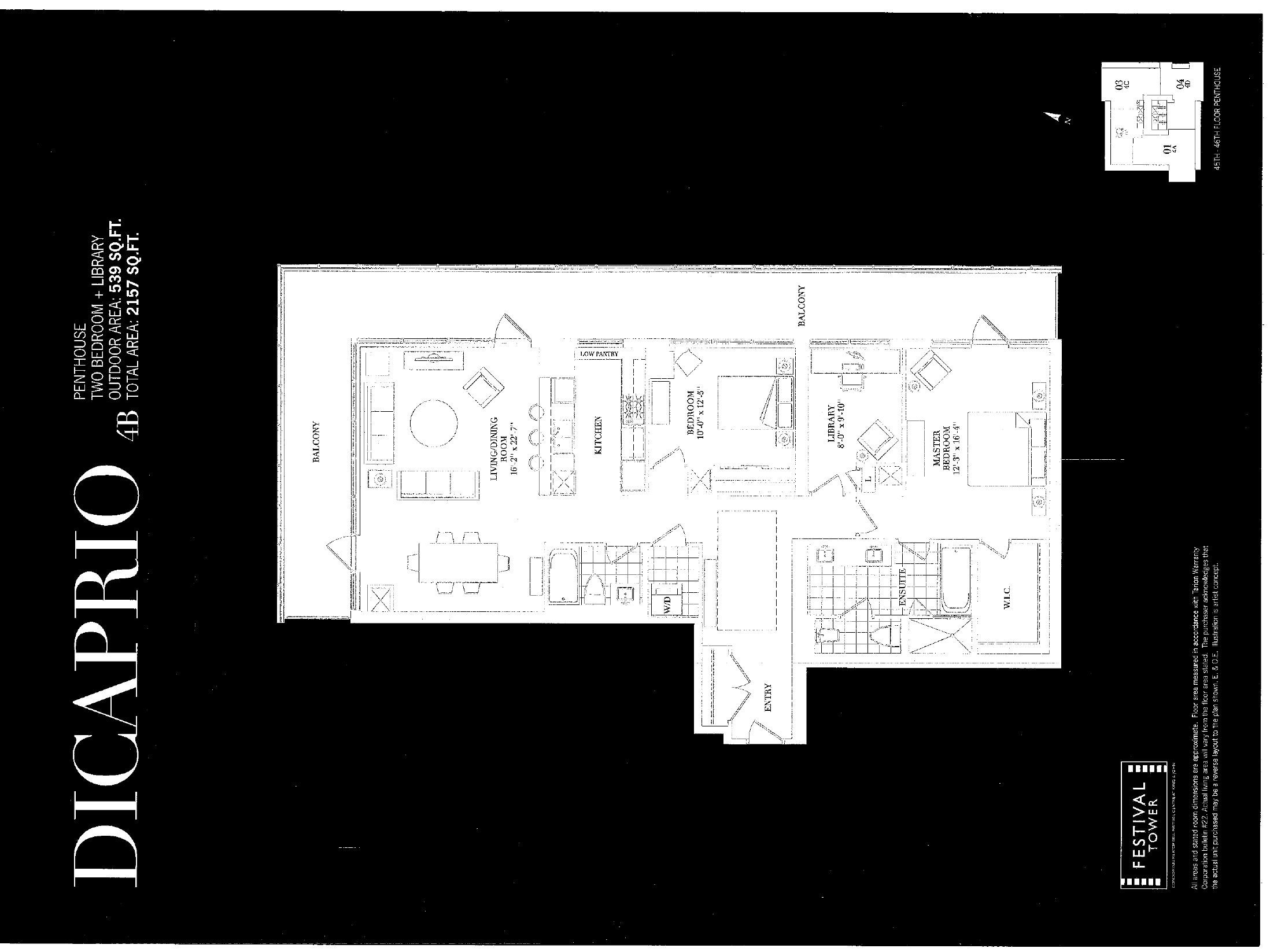 DiCaprio floor plan