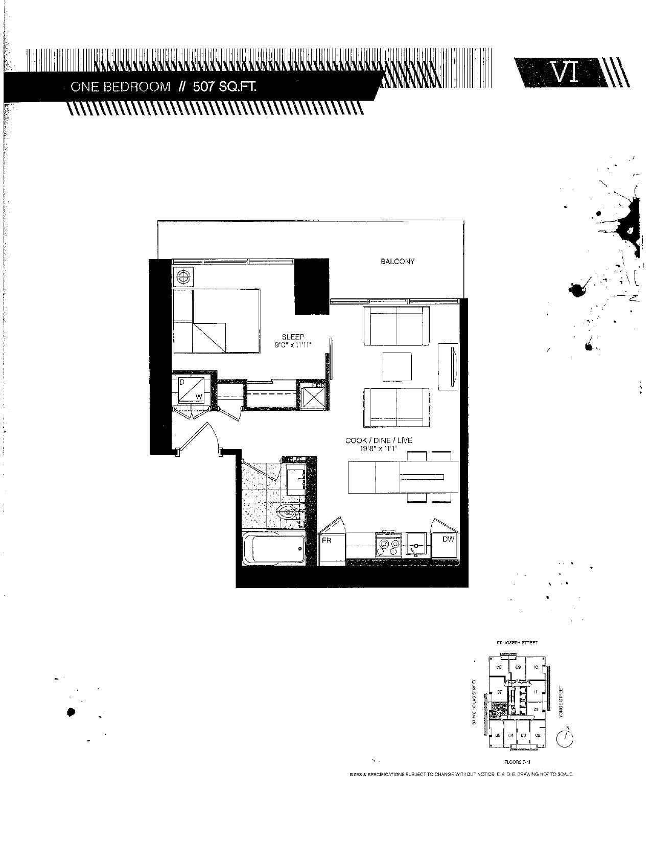 VI (Flrs 7-41) floor plan
