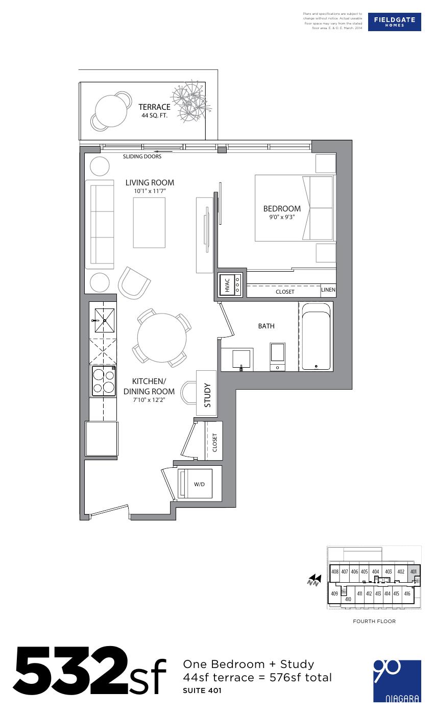 Suite 401 floor plan