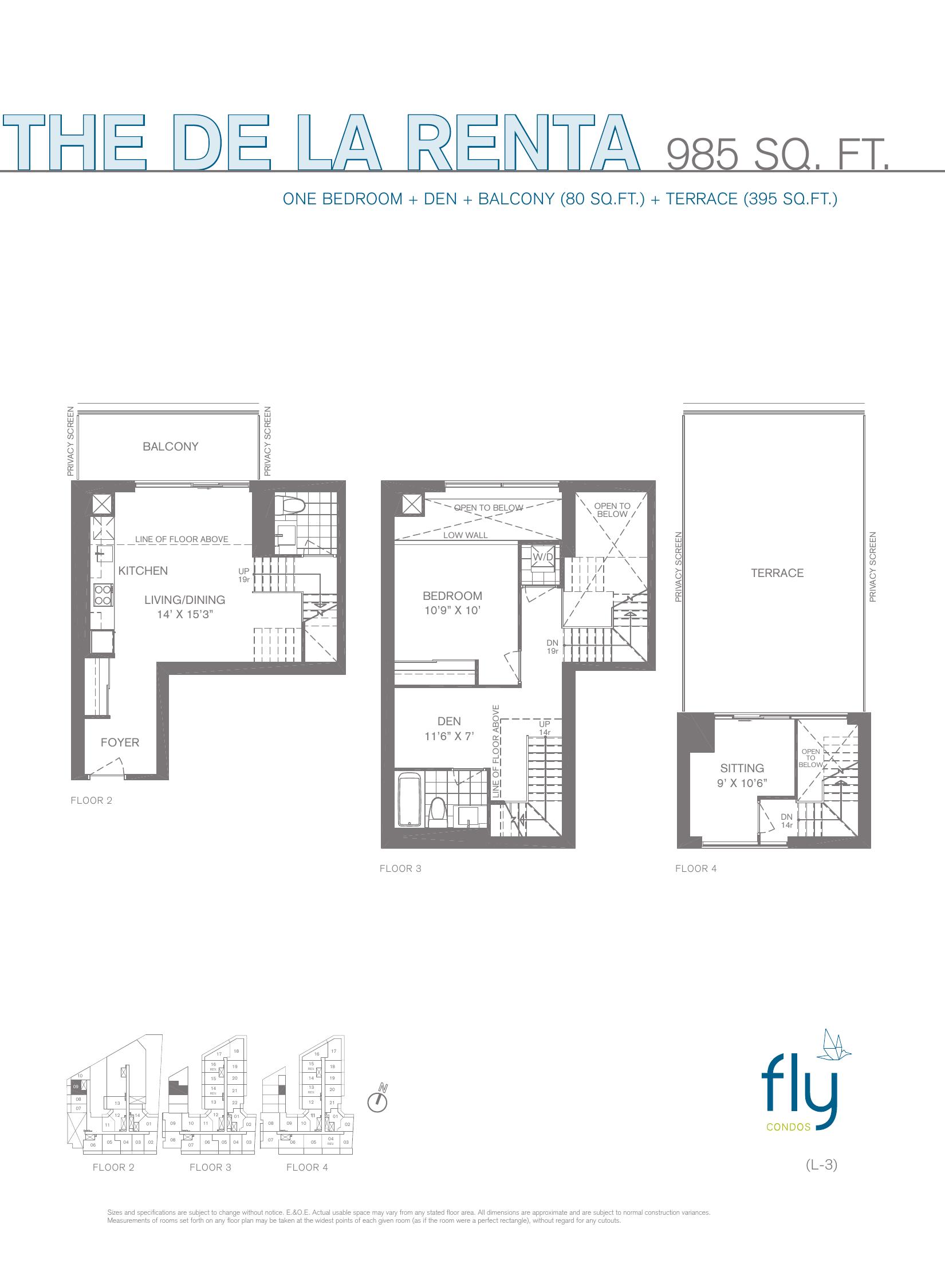 The De La Renta floor plan