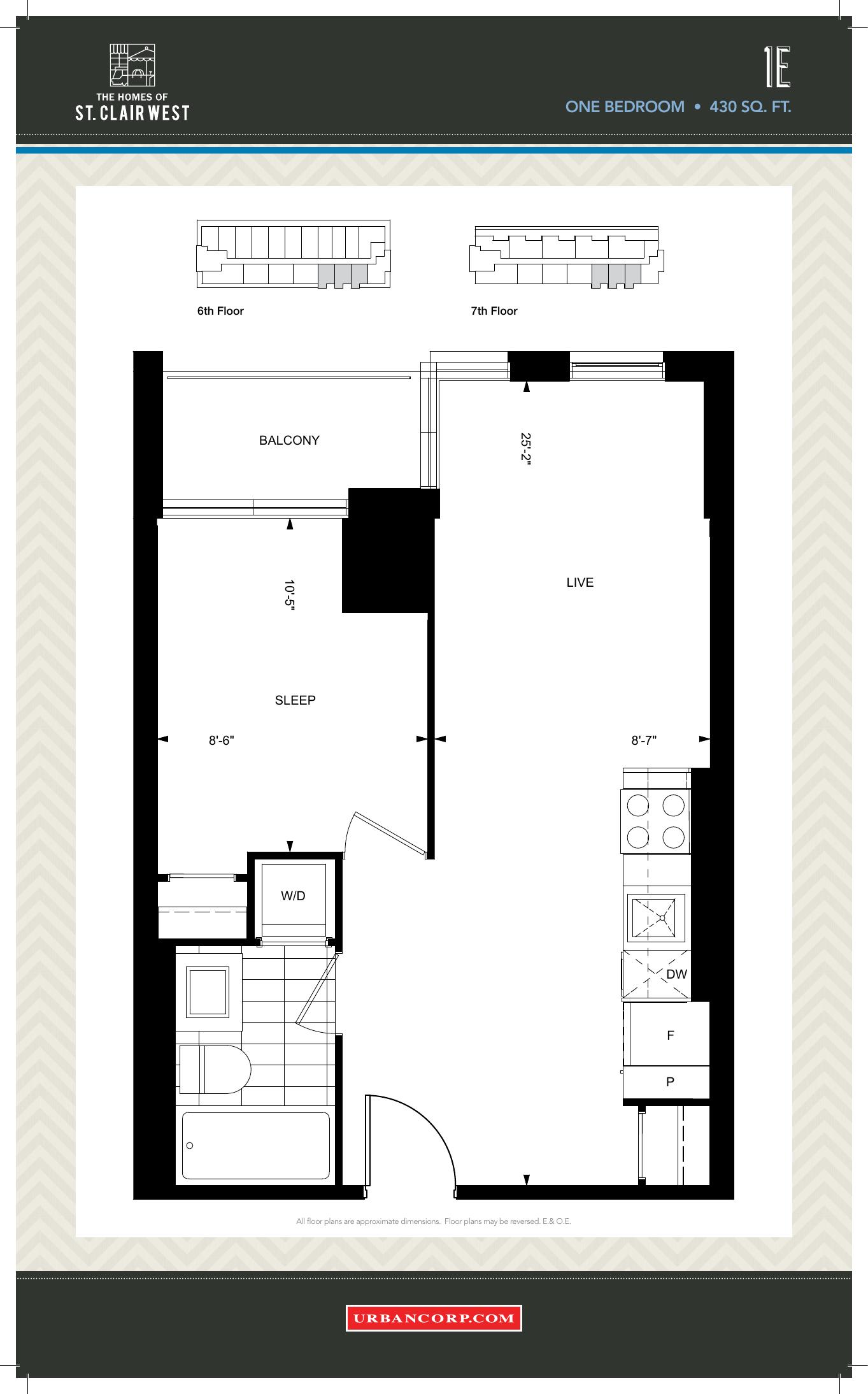 1E floor plan