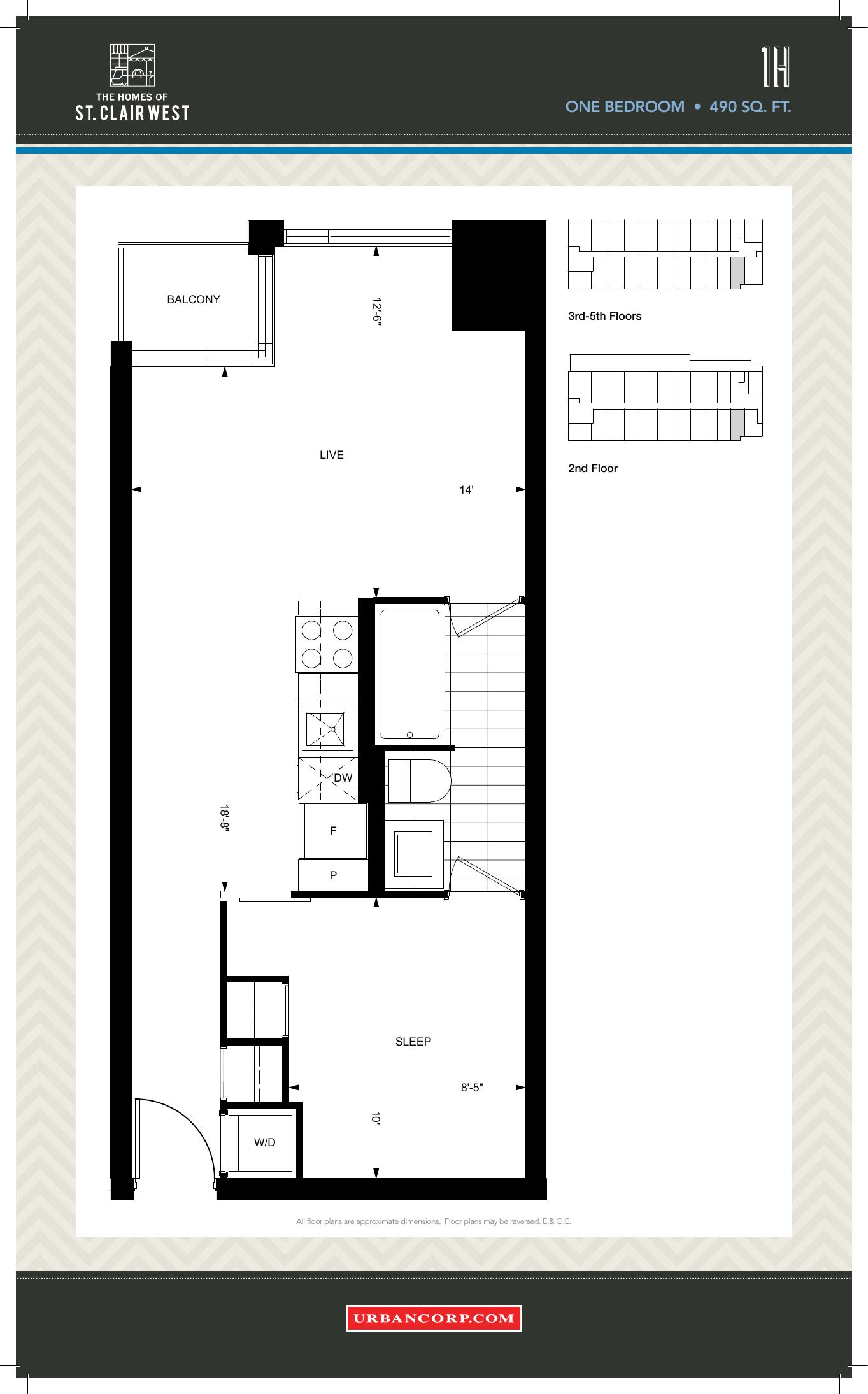 1H floor plan
