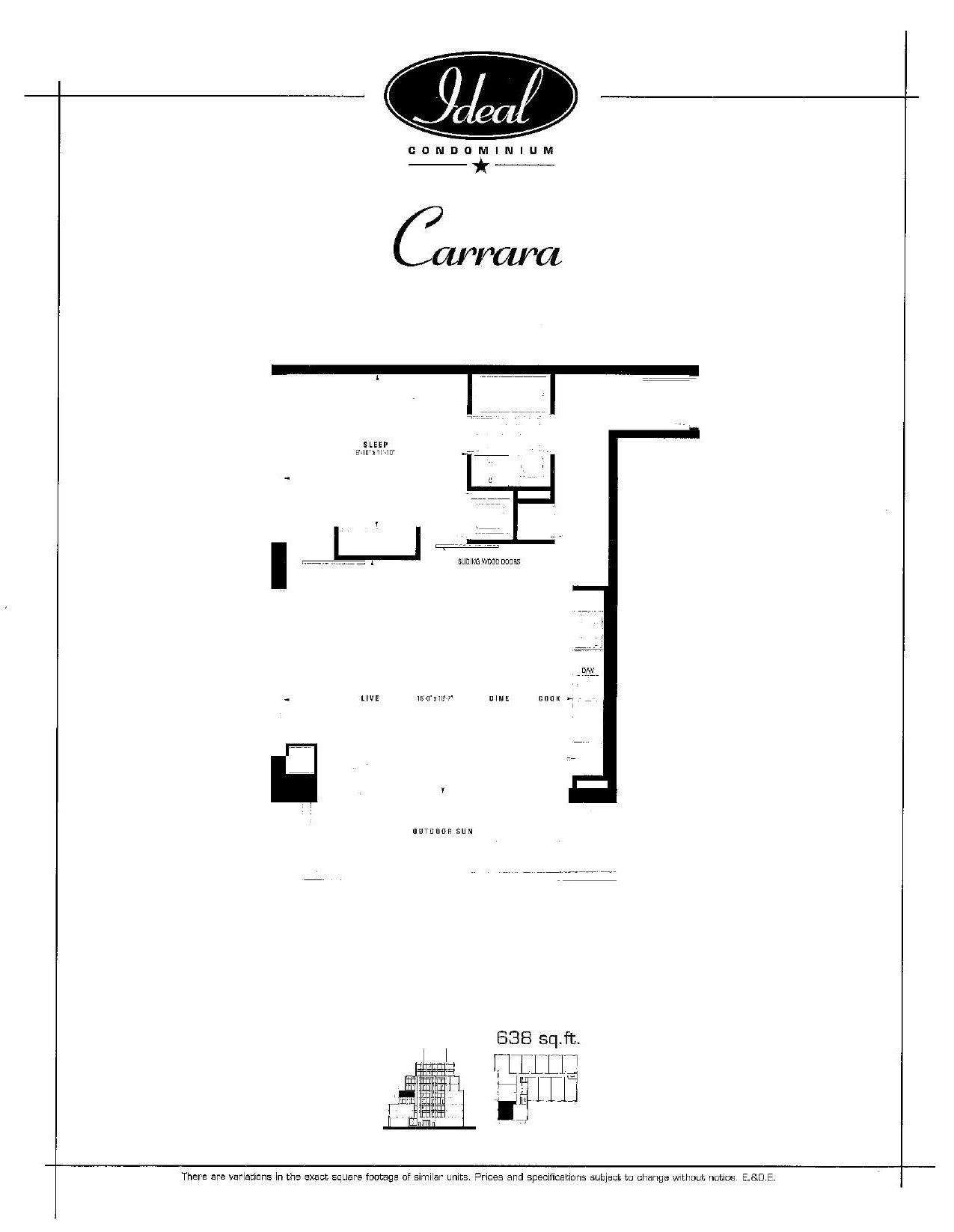 Carrara floor plan